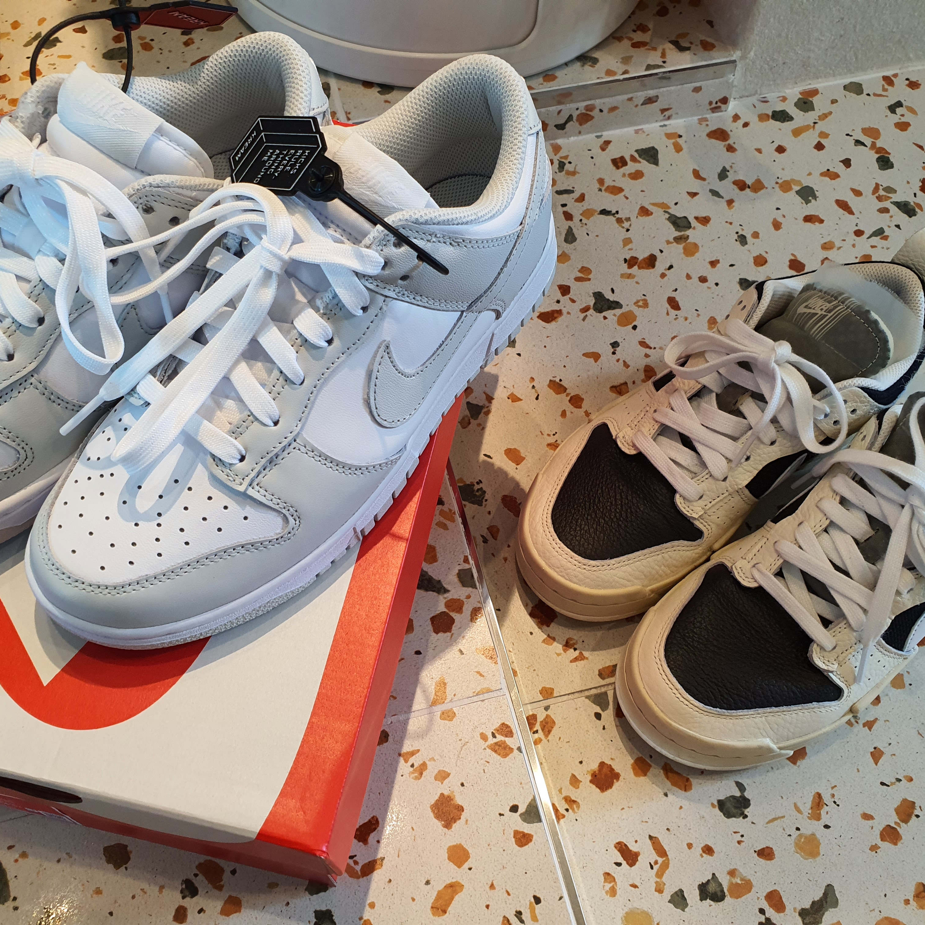 (W) Nike Dunk Low Disrupt Pale Ivory, (W) Nike Dunk Low Photon Dust 착용 스타일