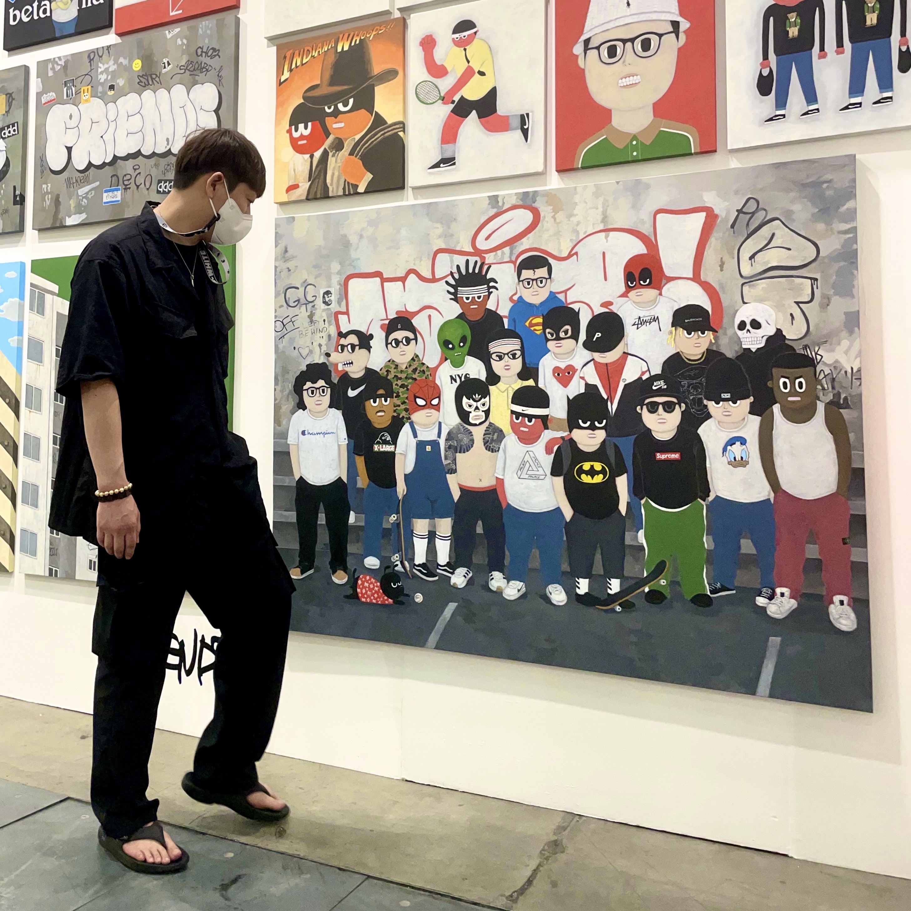 Oofos OOriginal Black 착용 스타일