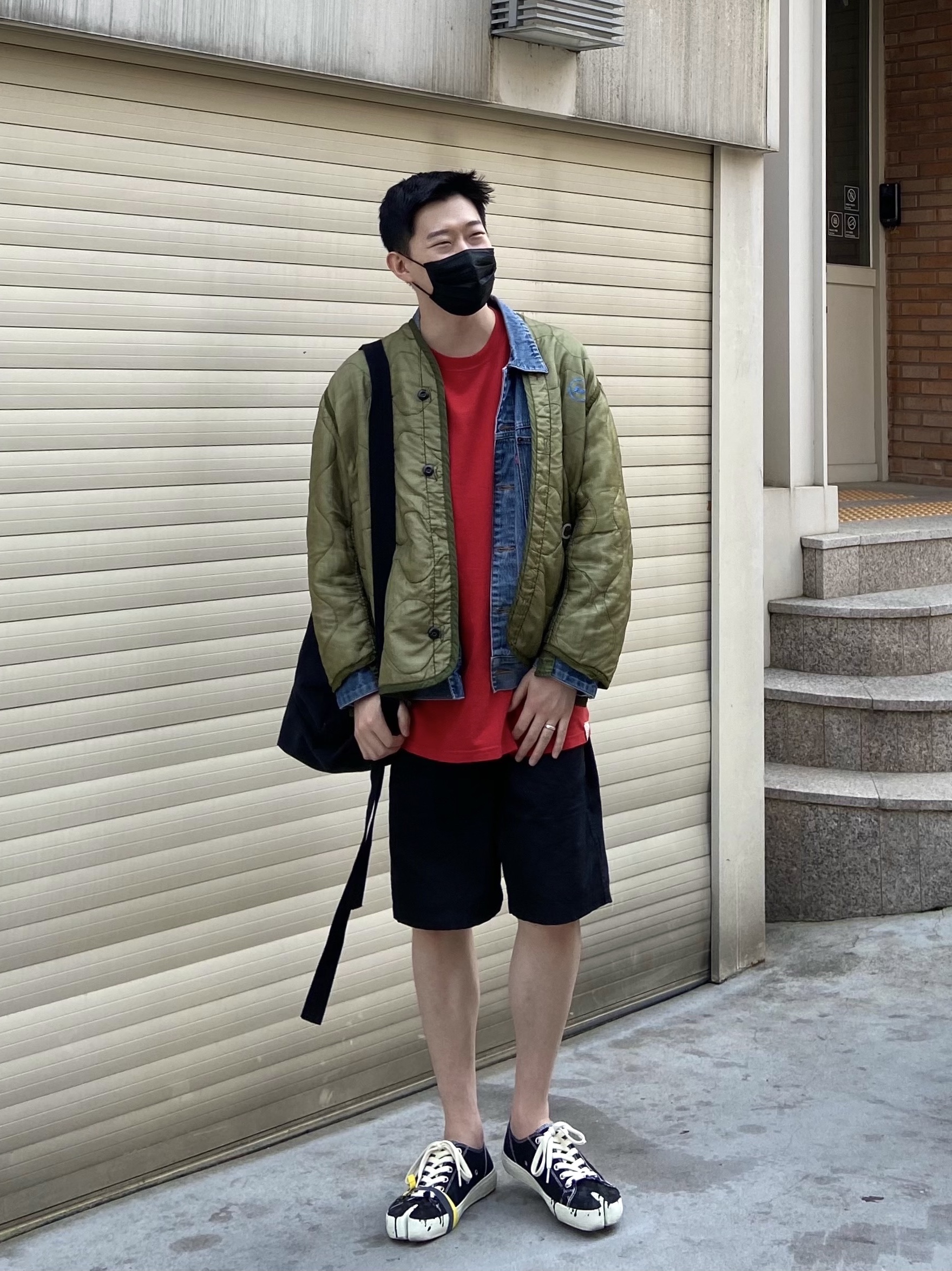 Maison Margiela Tabi Low Black 착용 스타일