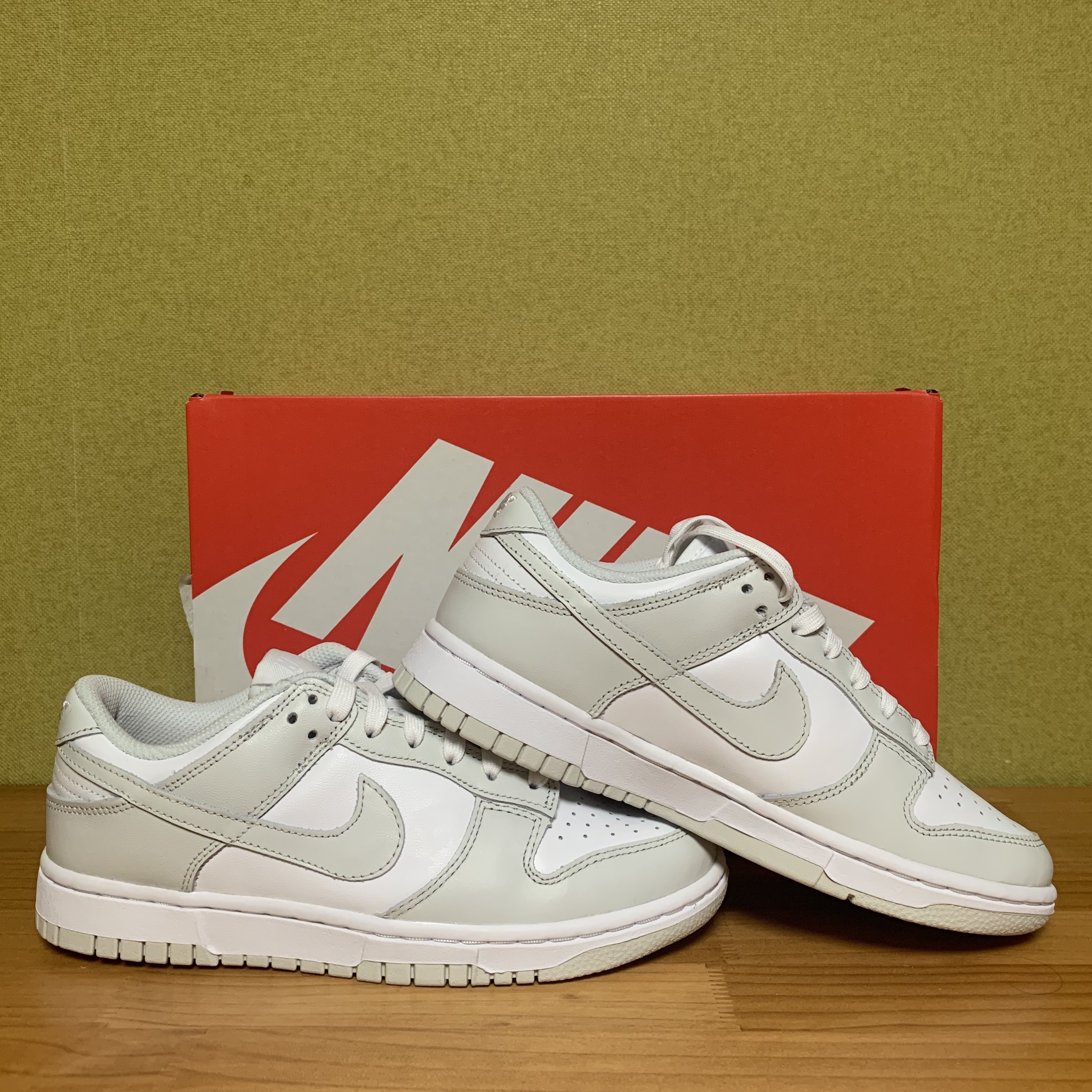 (W) Nike Dunk Low Photon Dust 착용 스타일 - 1