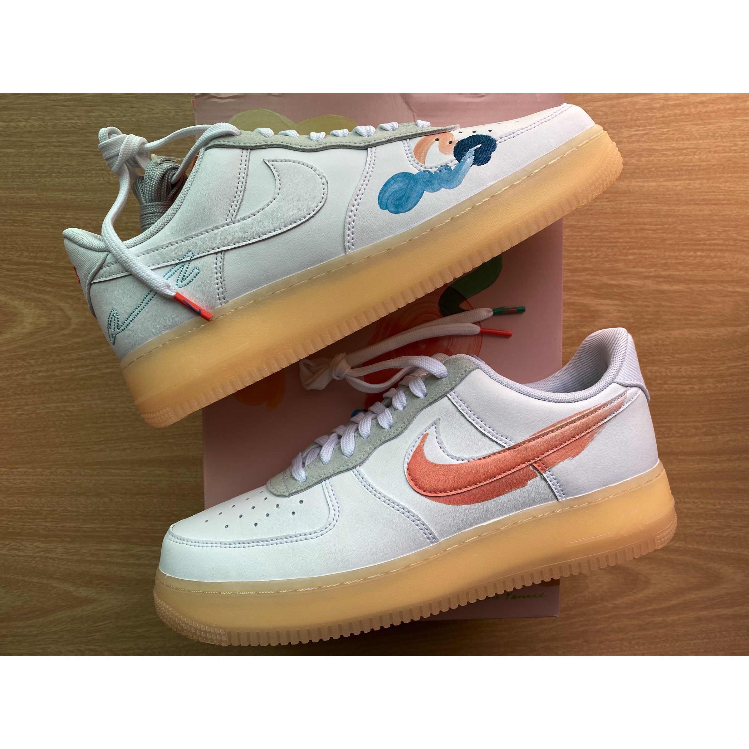 Nike x Mayumi Yamase Air Force 1 Flyleather Solar Red 착용 스타일