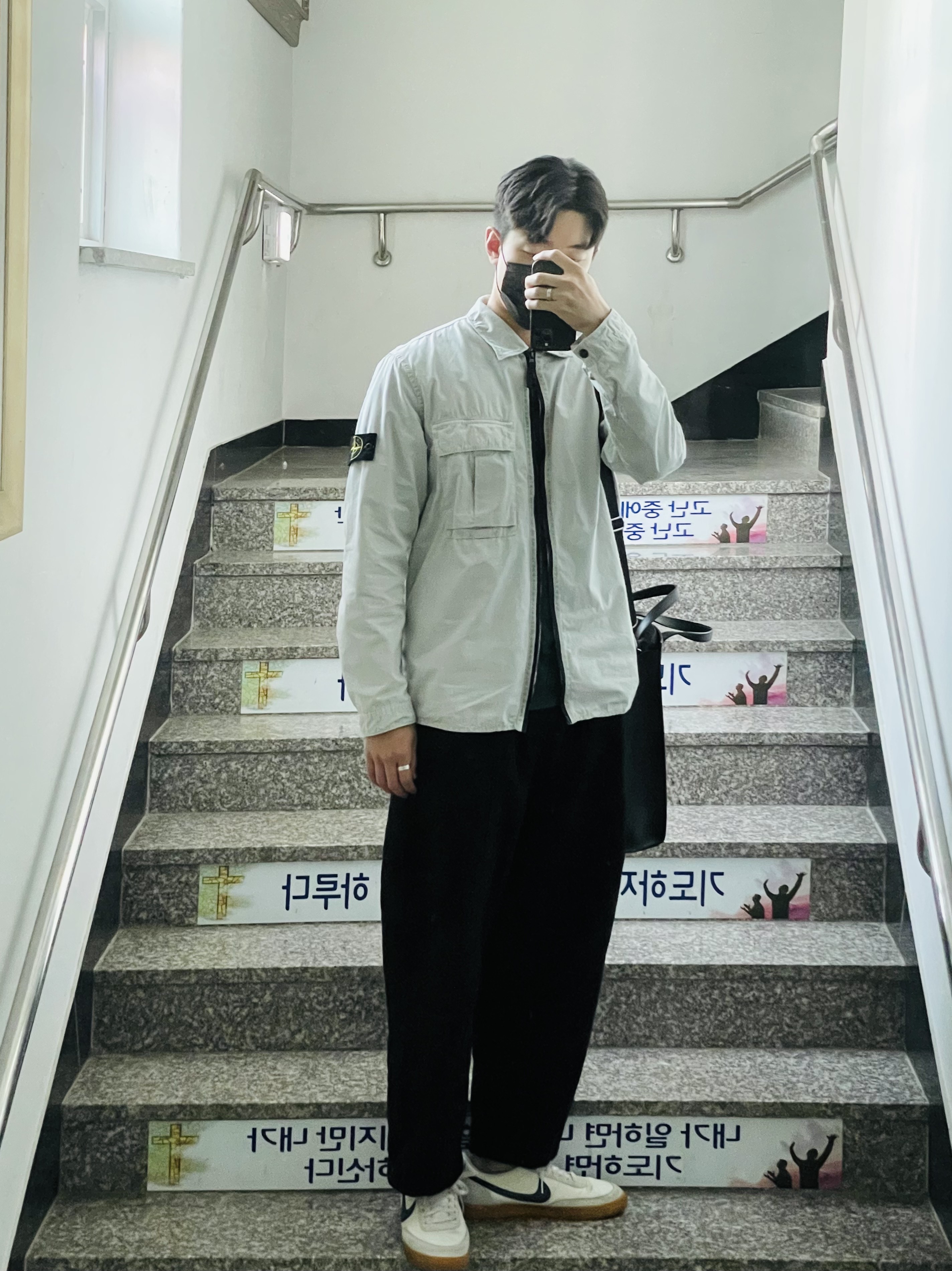 Nike x J.Crew Killshot 2 Sail Midnight Navy 착용 스타일