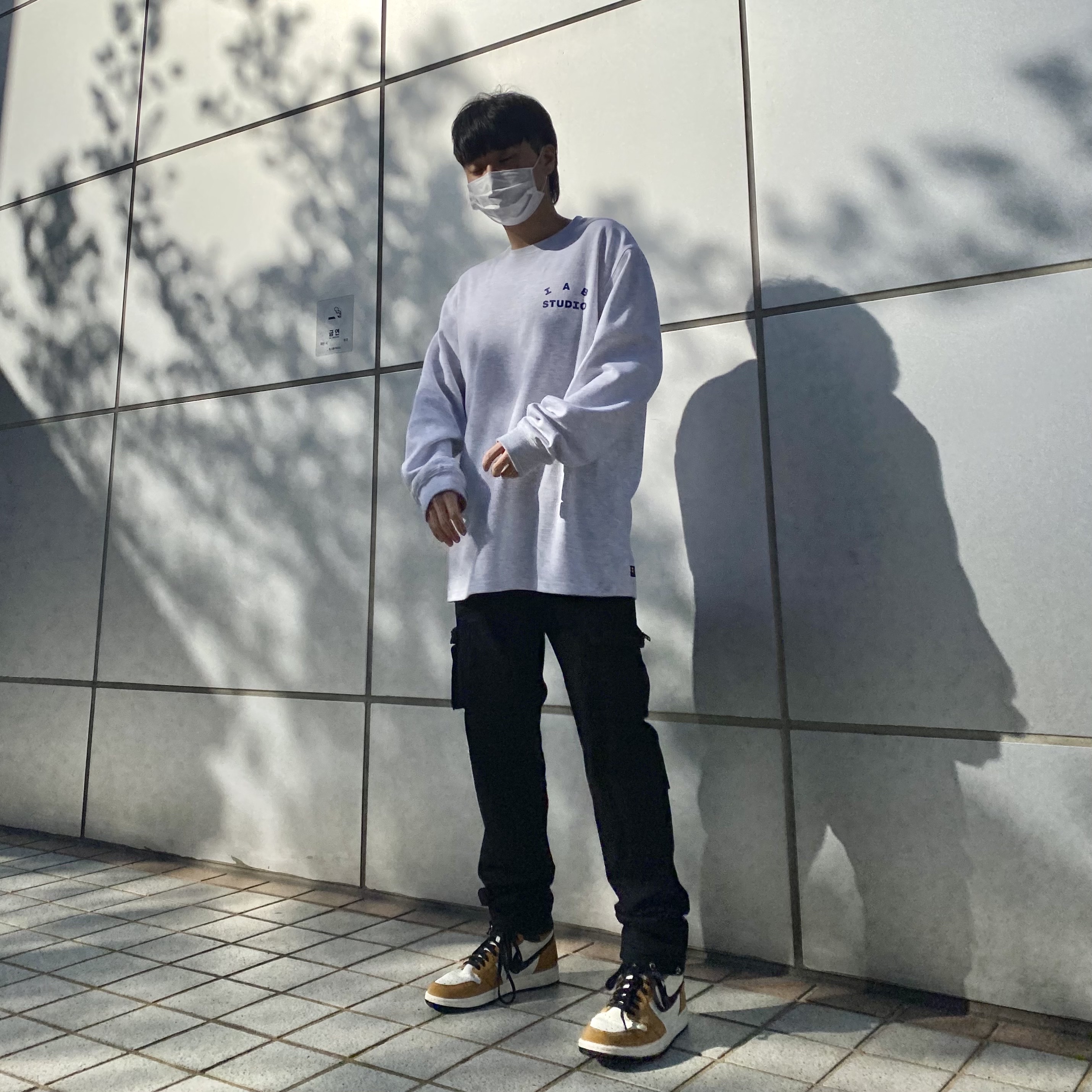 IAB Studio Long Sleeve Light Gray, Jordan 1 Retro High Rookie of the Year 착용 스타일