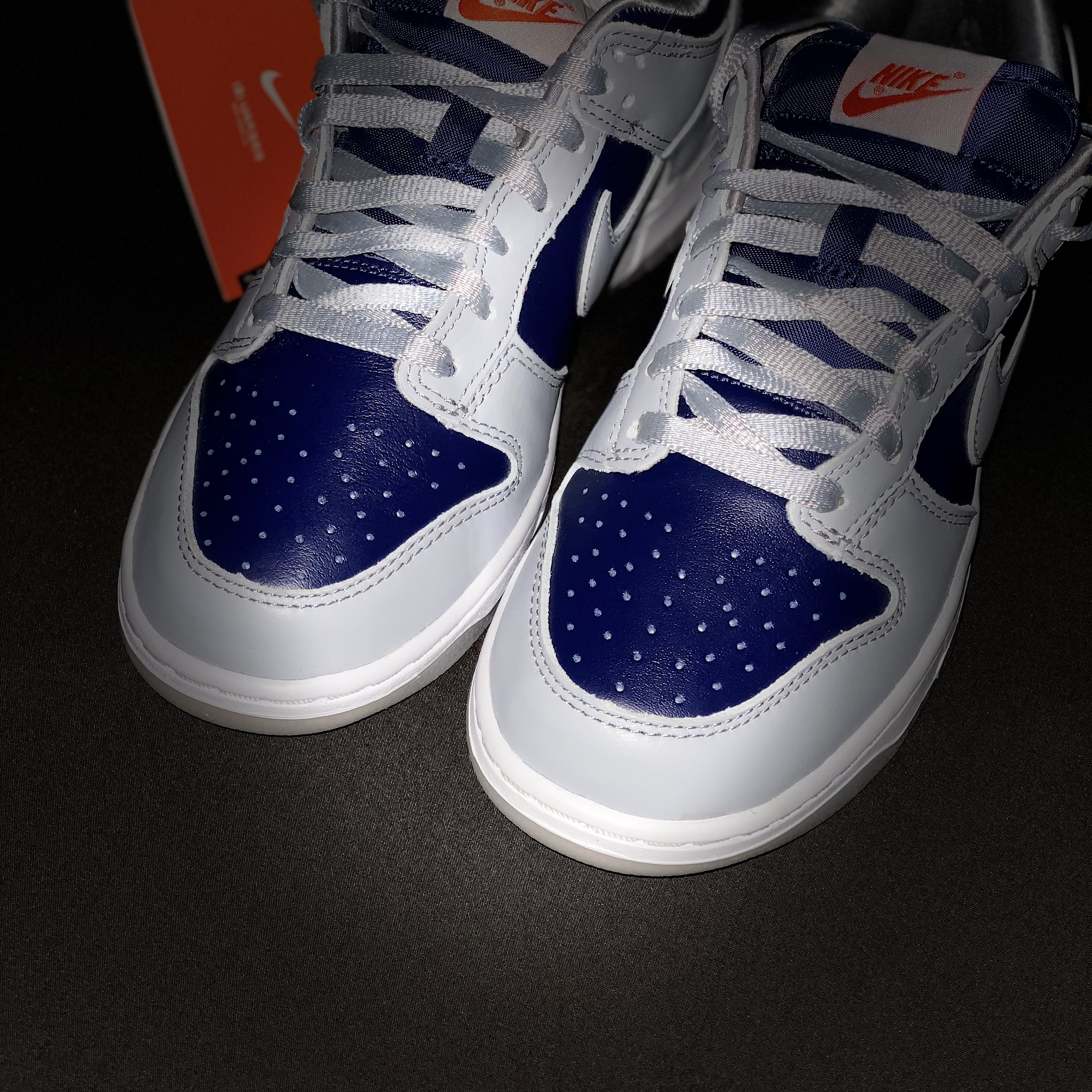 (W) Nike Dunk Low SP College Navy 착용 스타일 - 1