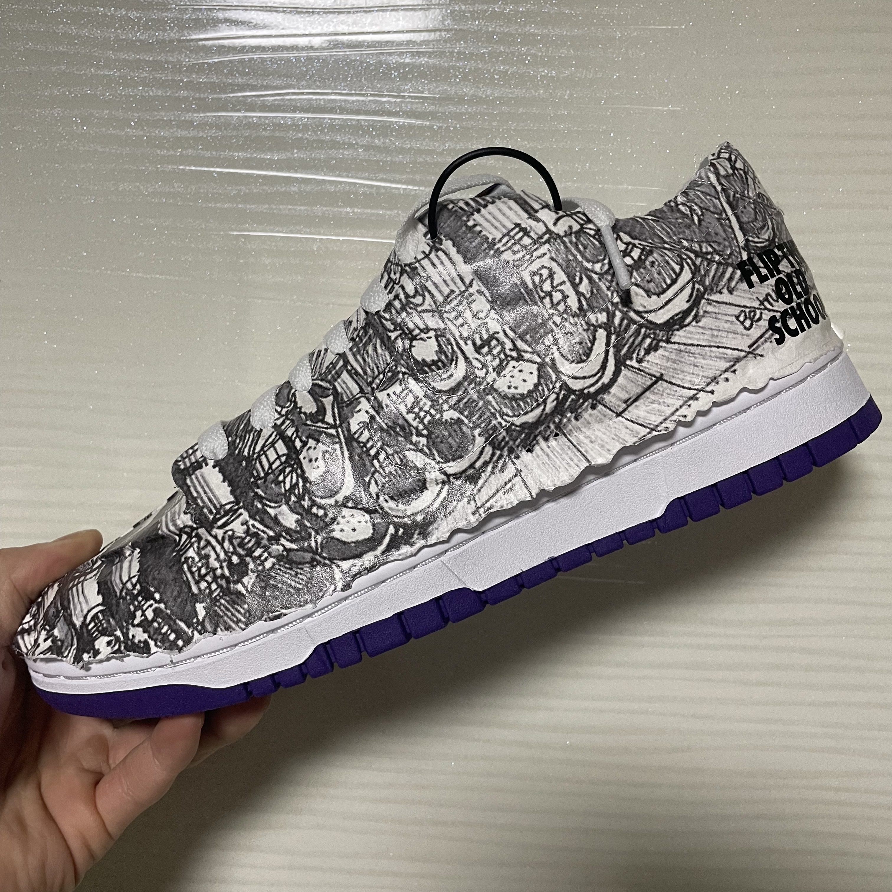 (W) Nike Dunk Low SE Flip 착용 스타일 - 1