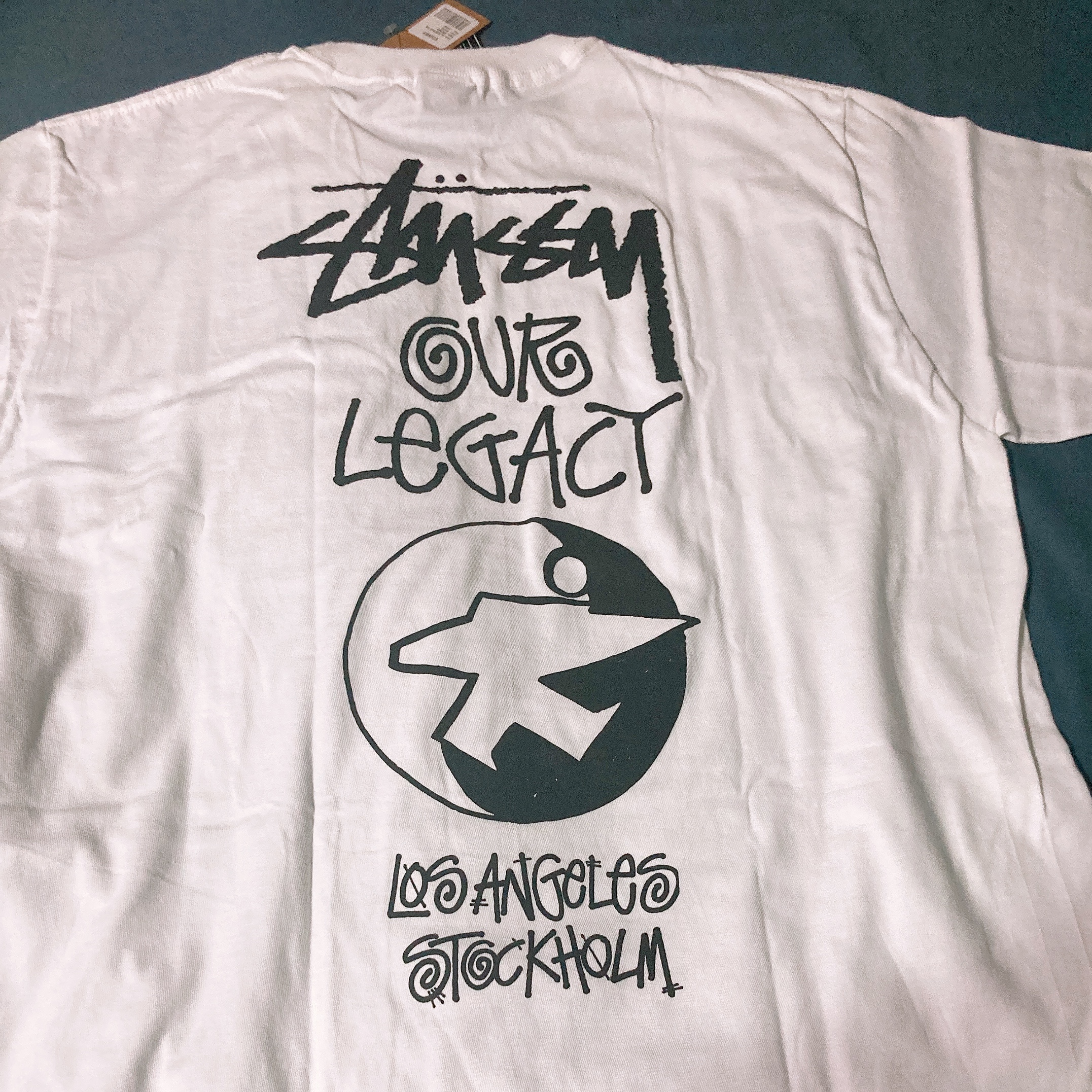 Stussy x Our Legacy Surfman T-Shirt White - 21SS 착용 스타일