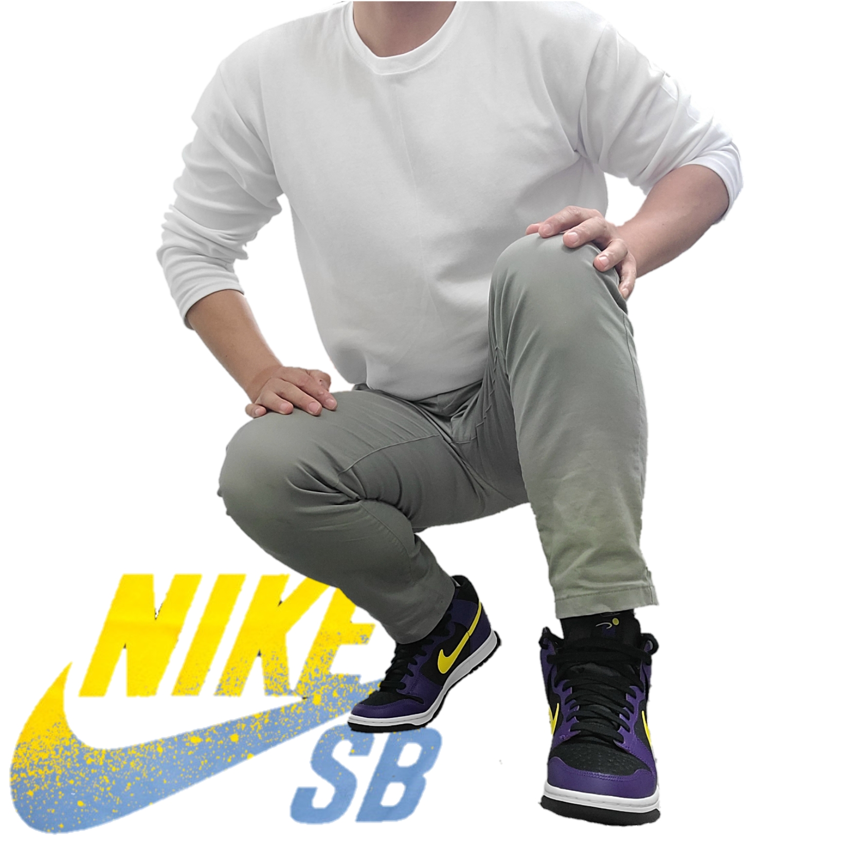 Nike Dunk High PRM EMB Court Purple 착용 스타일