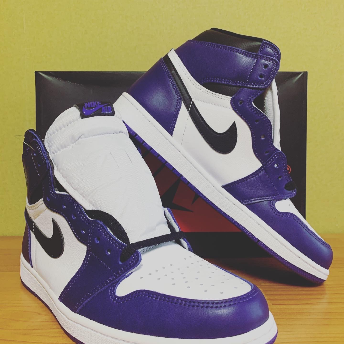 Jordan 1 Retro High OG Court Purple 2020 착용 스타일 - 1