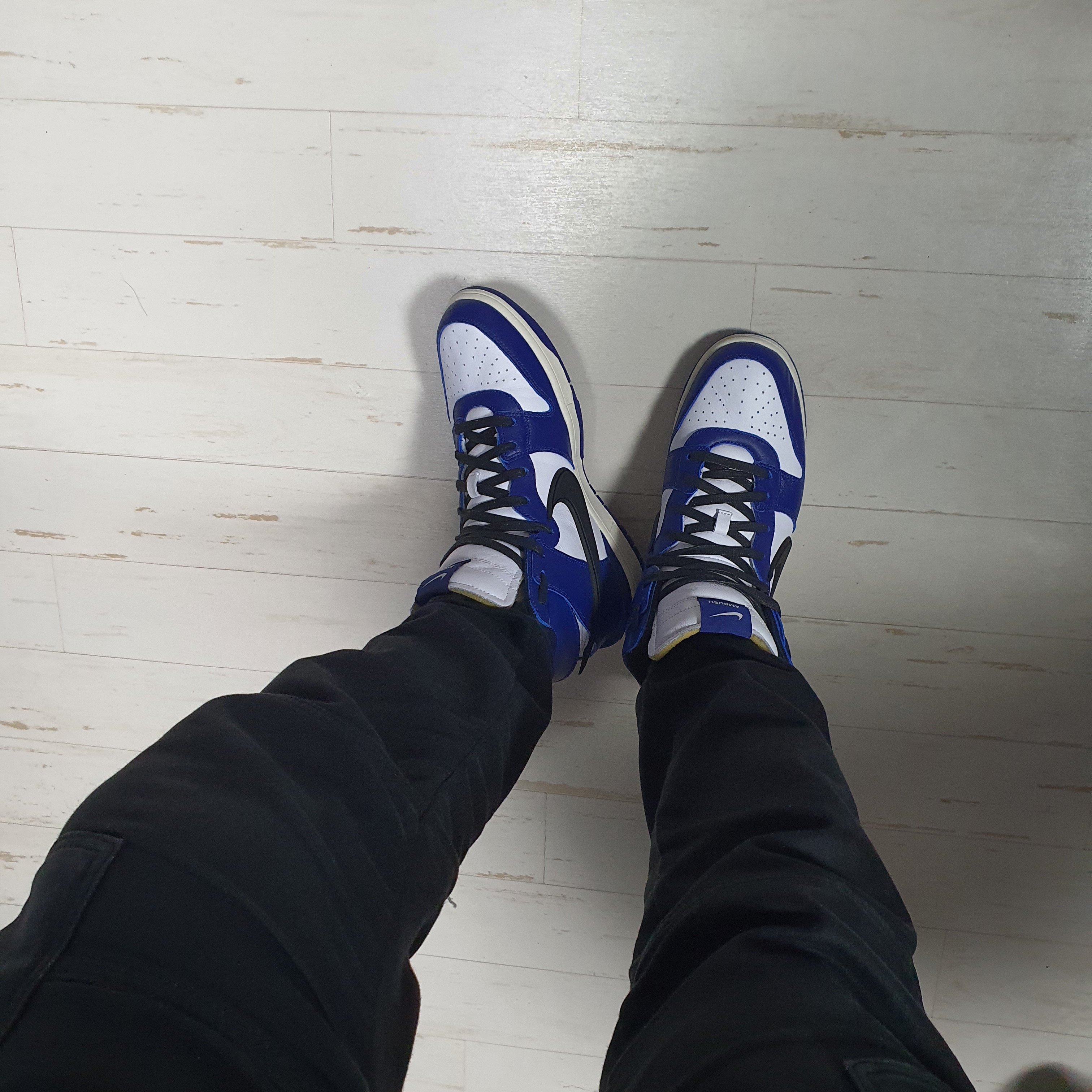Nike x Ambush Dunk High Deep Royal Blue 착용 스타일