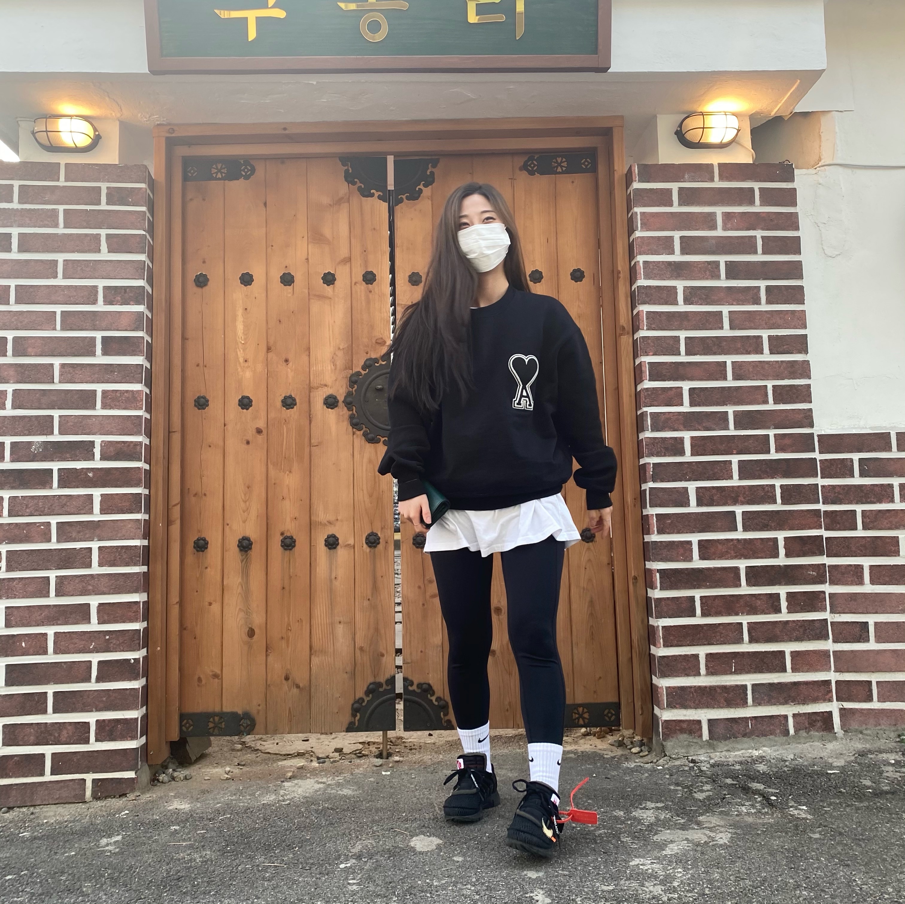 Nike x Off-White Air Presto Black 착용 스타일