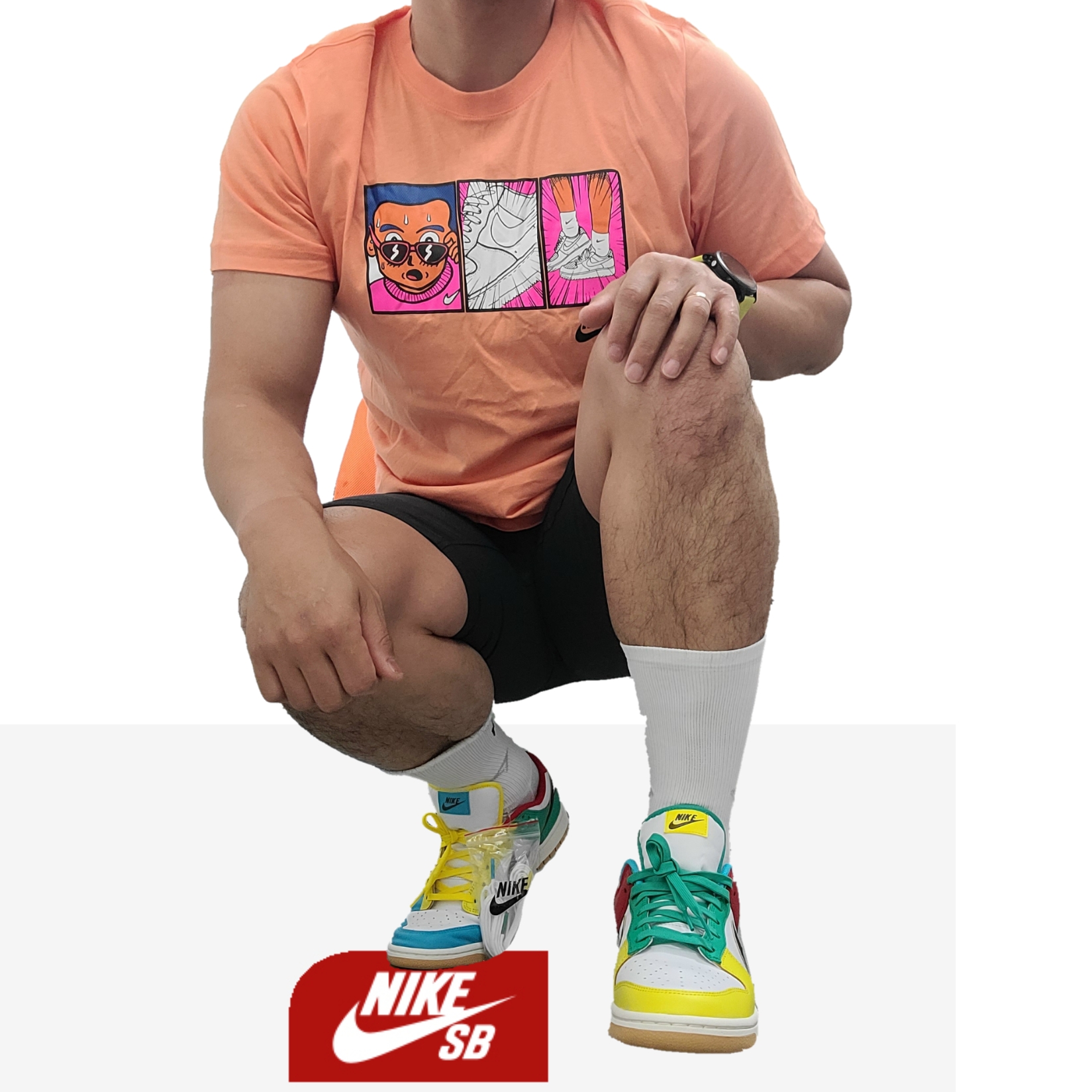 Nike Dunk Low SE Free.99 White 착용 스타일