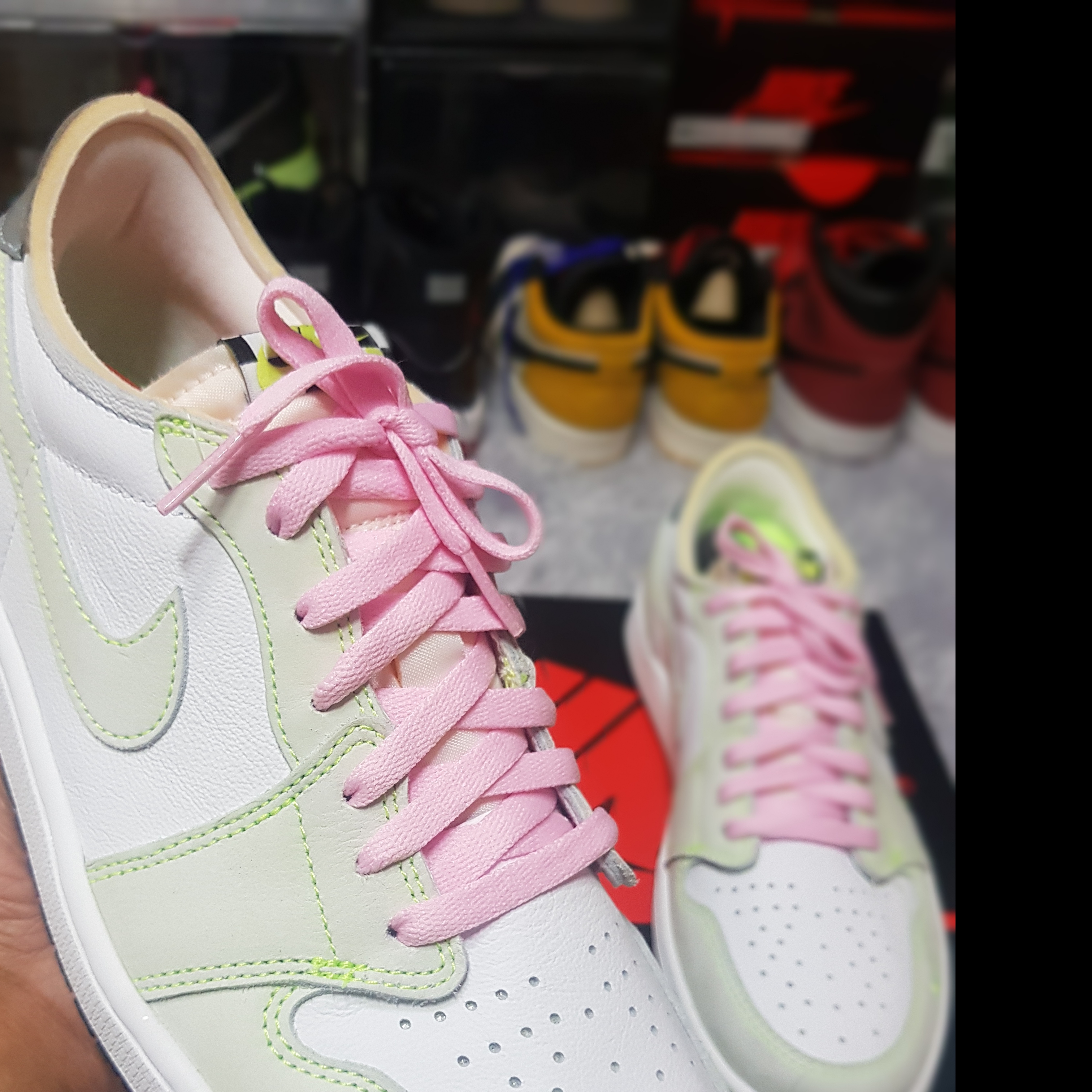 Jordan 1 Low OG Ghost Green 착용 스타일 - 2