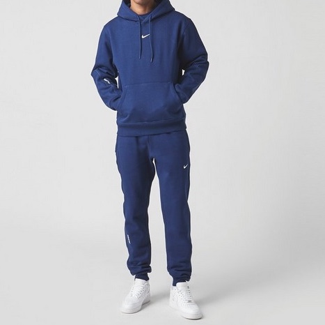 Nike x Drake Nocta Cardinal Stock Essential Fleece Pants Navy - Asia, Nike x Drake Nocta Cardinal Stock Essential Hoodie Navy - Asia 착용 스타일 - 2
