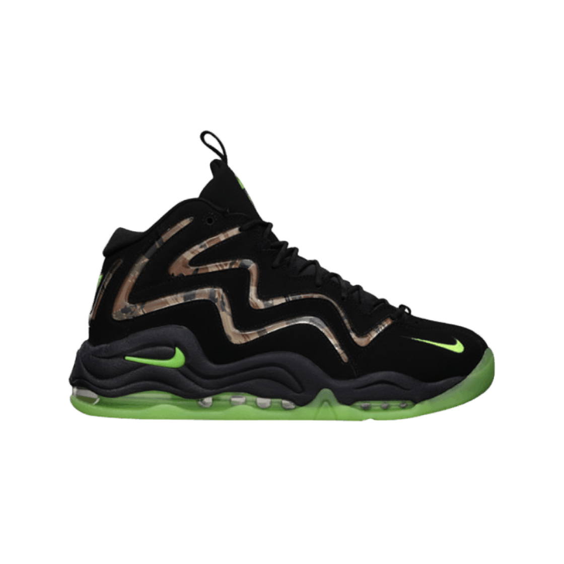 나이키 에어 피펜 카모 블랙 플래쉬 라임