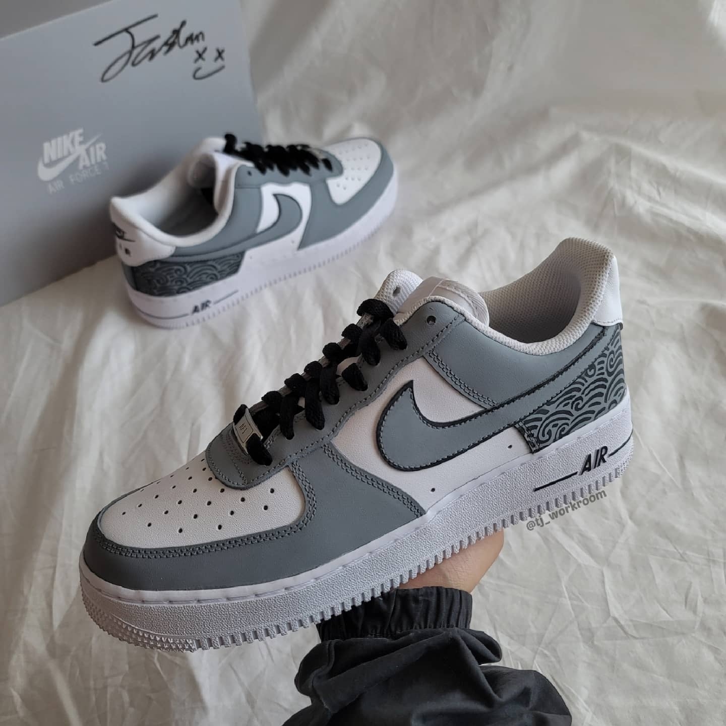 Nike Air Force 1 '07 Low White, (W) Nike Air Force 1 '07 Low White 착용 스타일 - 1