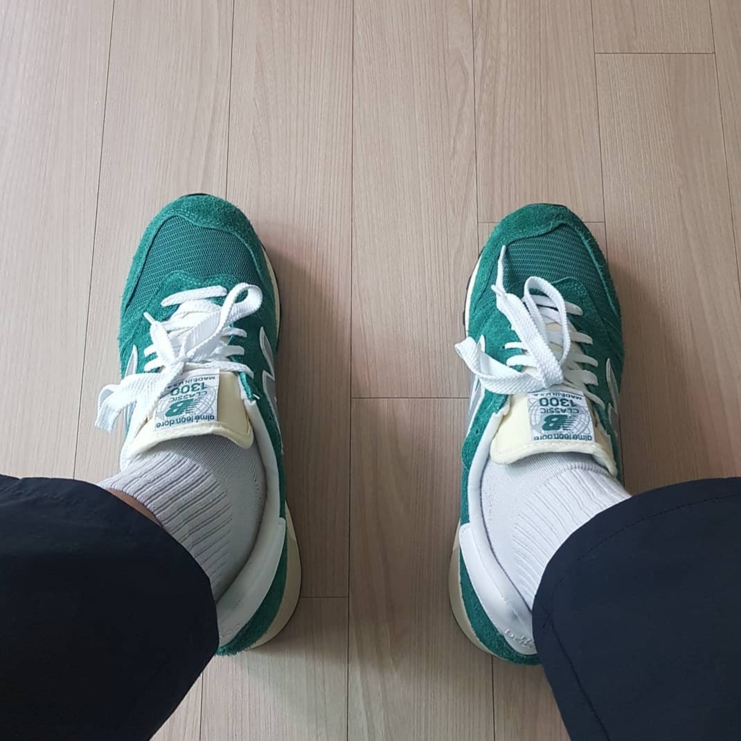 New Balance x Aime Leon Dore 1300 Botanical Green 착용 스타일