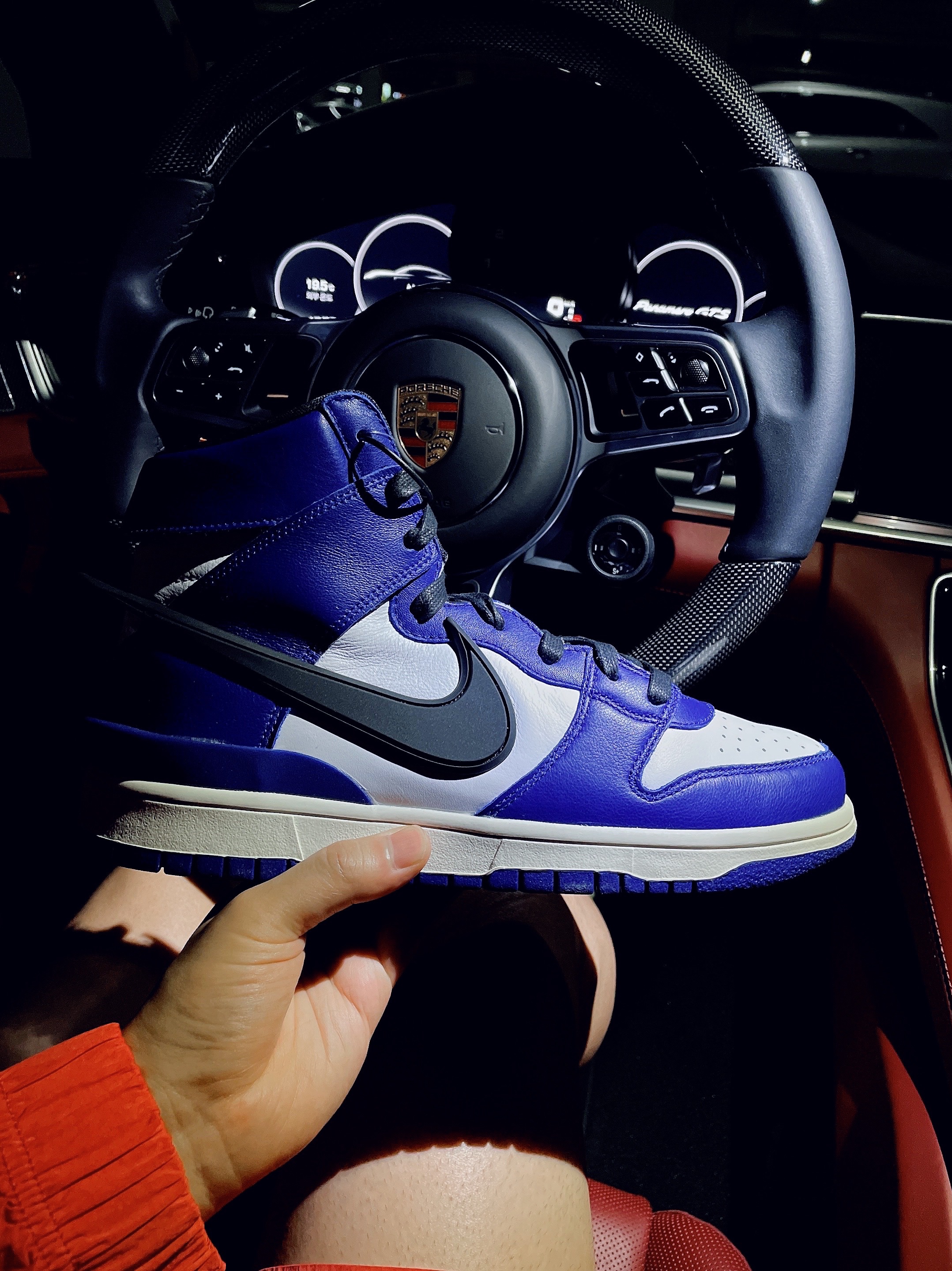 Nike x Ambush Dunk High Deep Royal Blue 착용 스타일