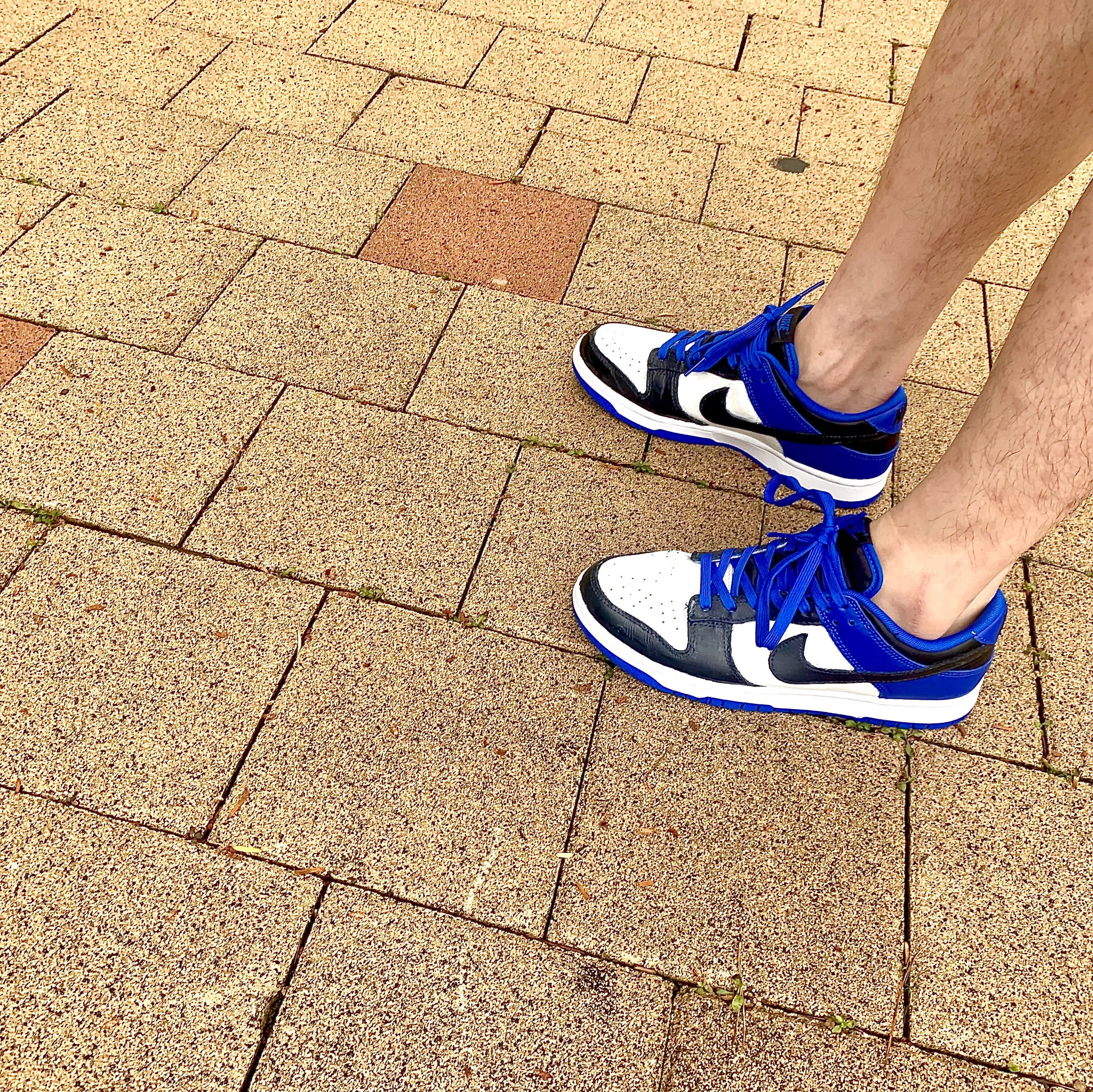 Nike Dunk Low Retro Hyper Cobalt 착용 스타일 - 3