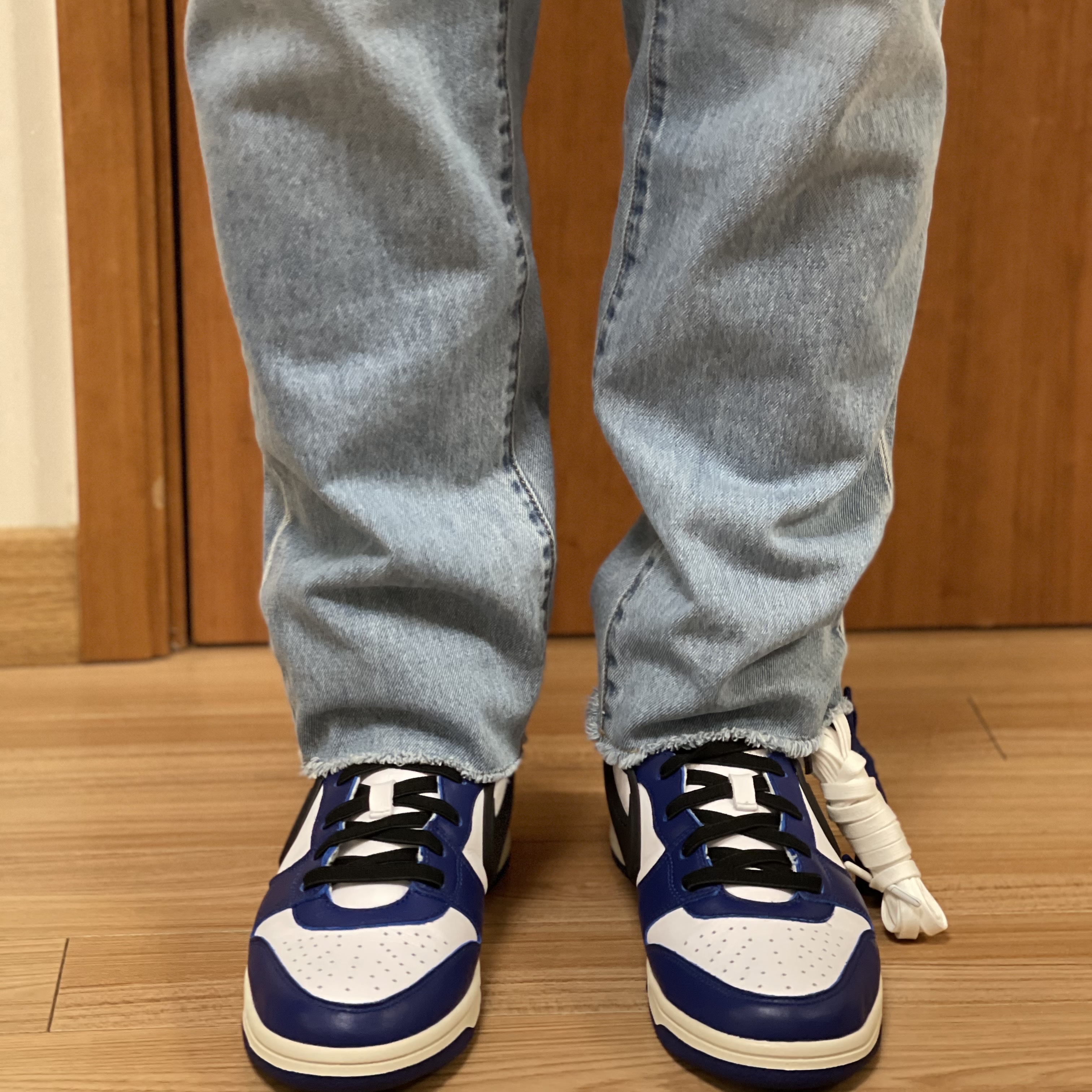 Nike x Ambush Dunk High Deep Royal Blue 착용 스타일 - 3