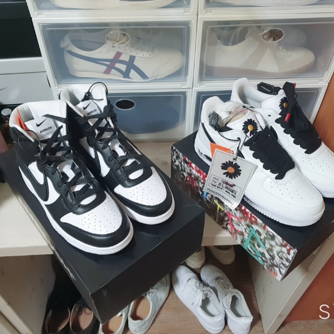 Nike x Peaceminusone Air Force 1 Low Para-Noise 2.0, Nike x Ambush Dunk High Black 착용 스타일 - 1