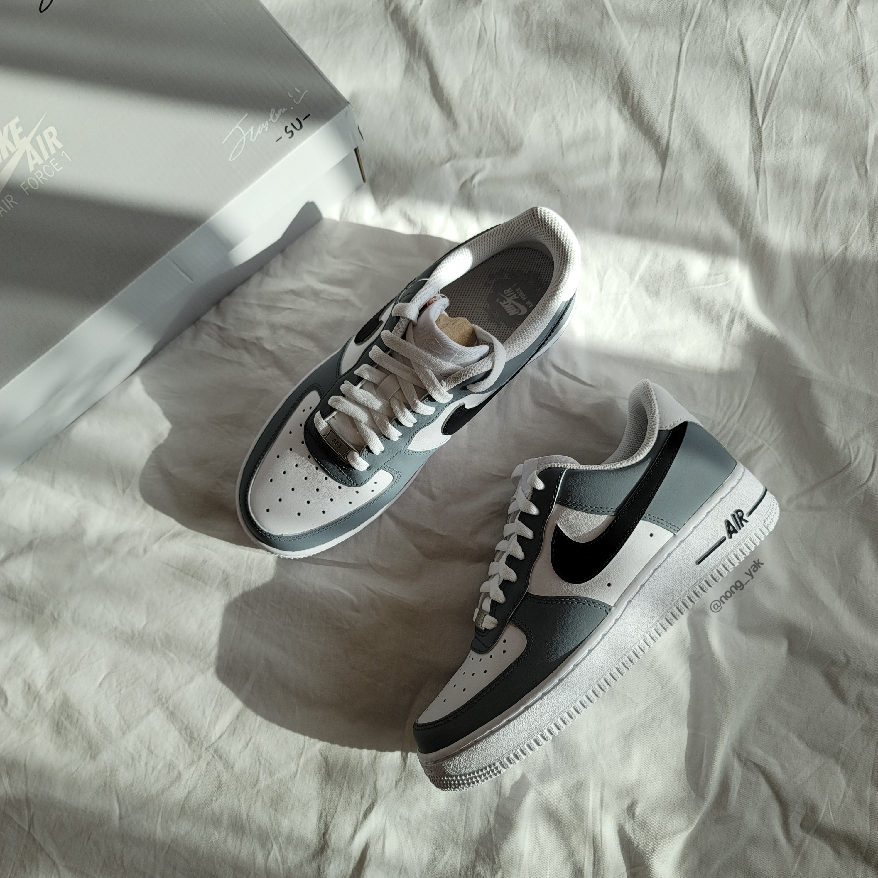 Nike Air Force 1 '07 Low White, (W) Nike Air Force 1 '07 Low White 착용 스타일 - 3