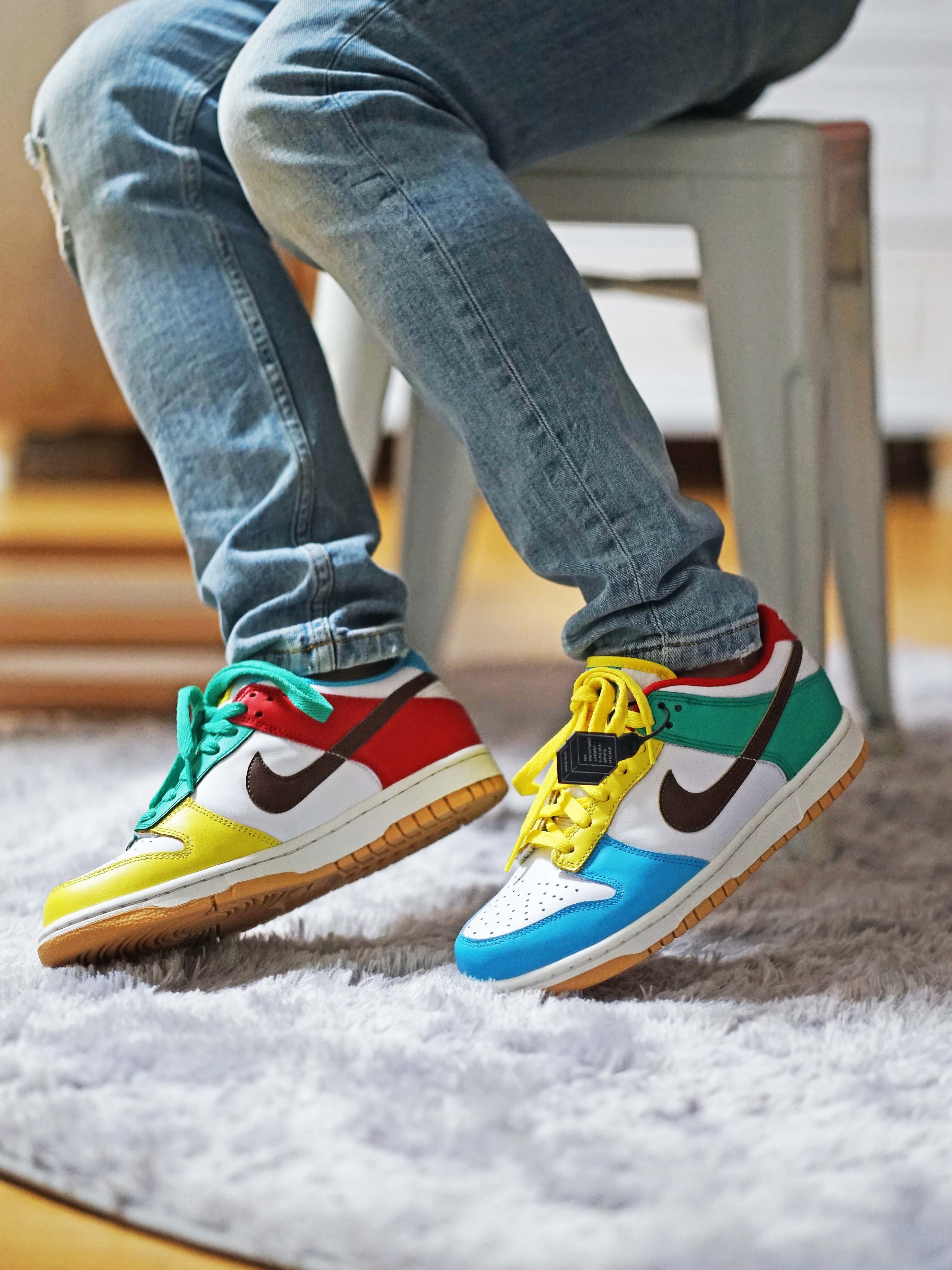 (GS) Nike Dunk Low SE Free.99 White, Nike Dunk Low SE Free.99 White 착용 스타일 - 2