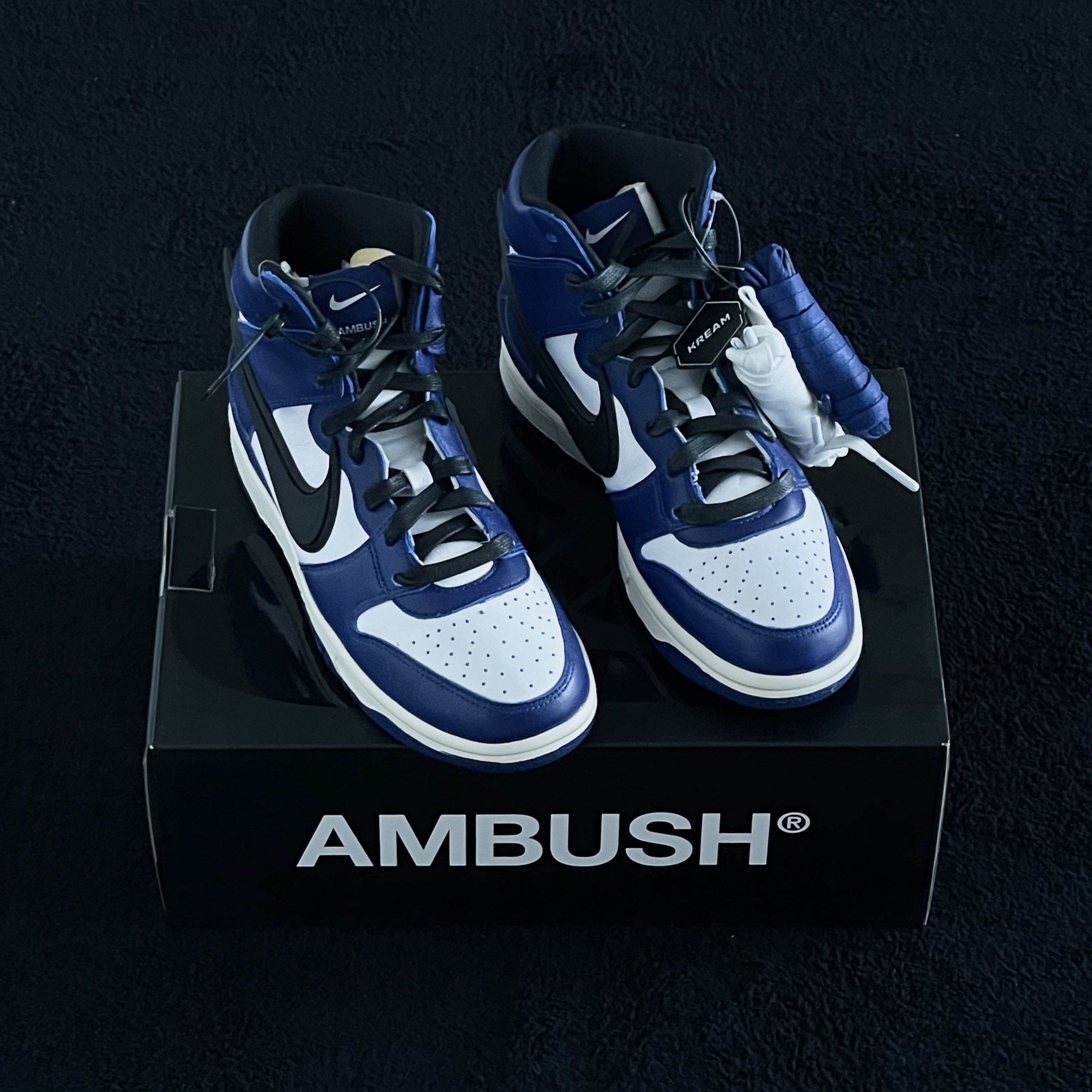 Nike x Ambush Dunk High Deep Royal Blue 착용 스타일