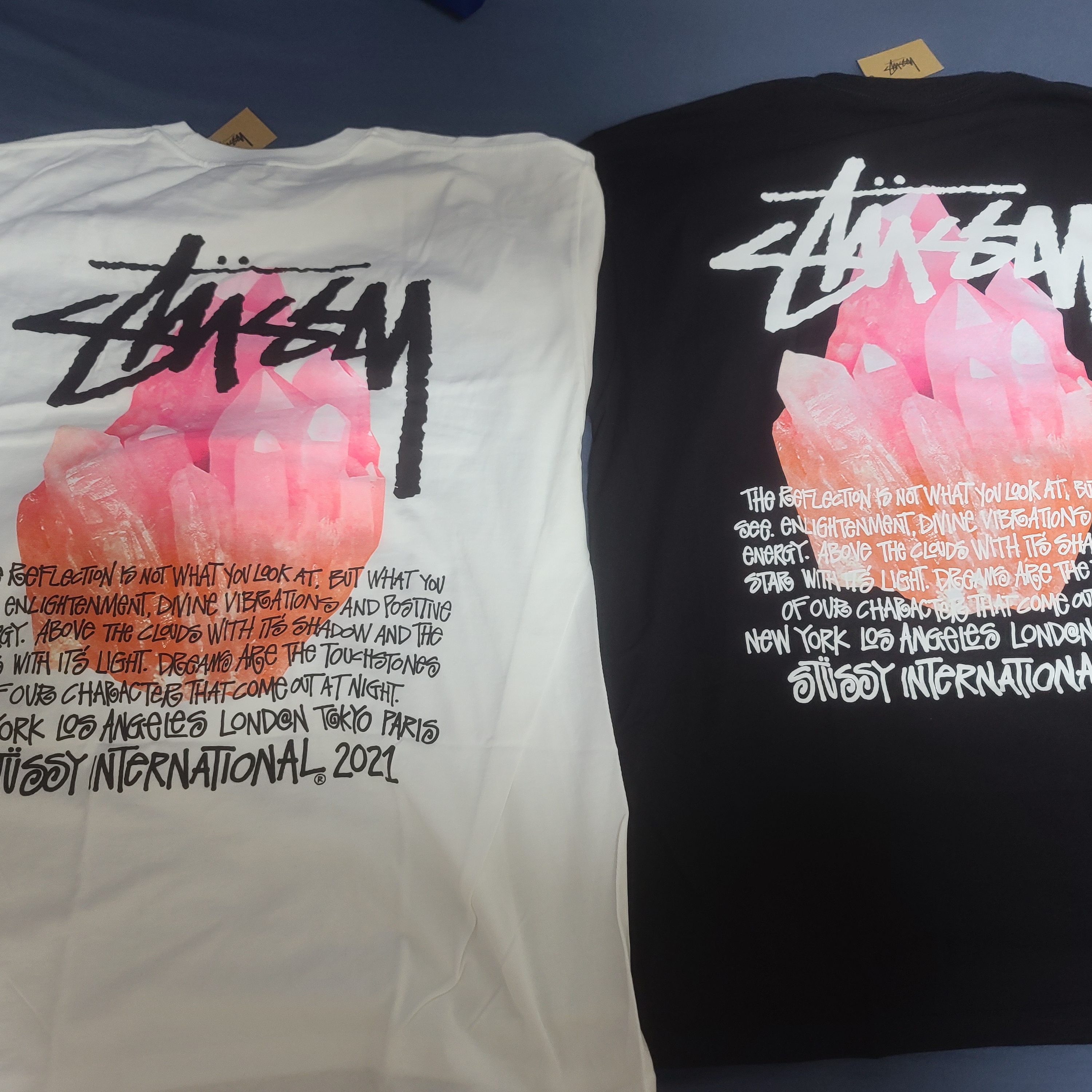 Nike x Stussy Air Huarache LE Dark Olive, Essentials 3D Silicon Applique Boxy T-Shirt Dark Slate/Black 2020 착용 스타일 - 2
