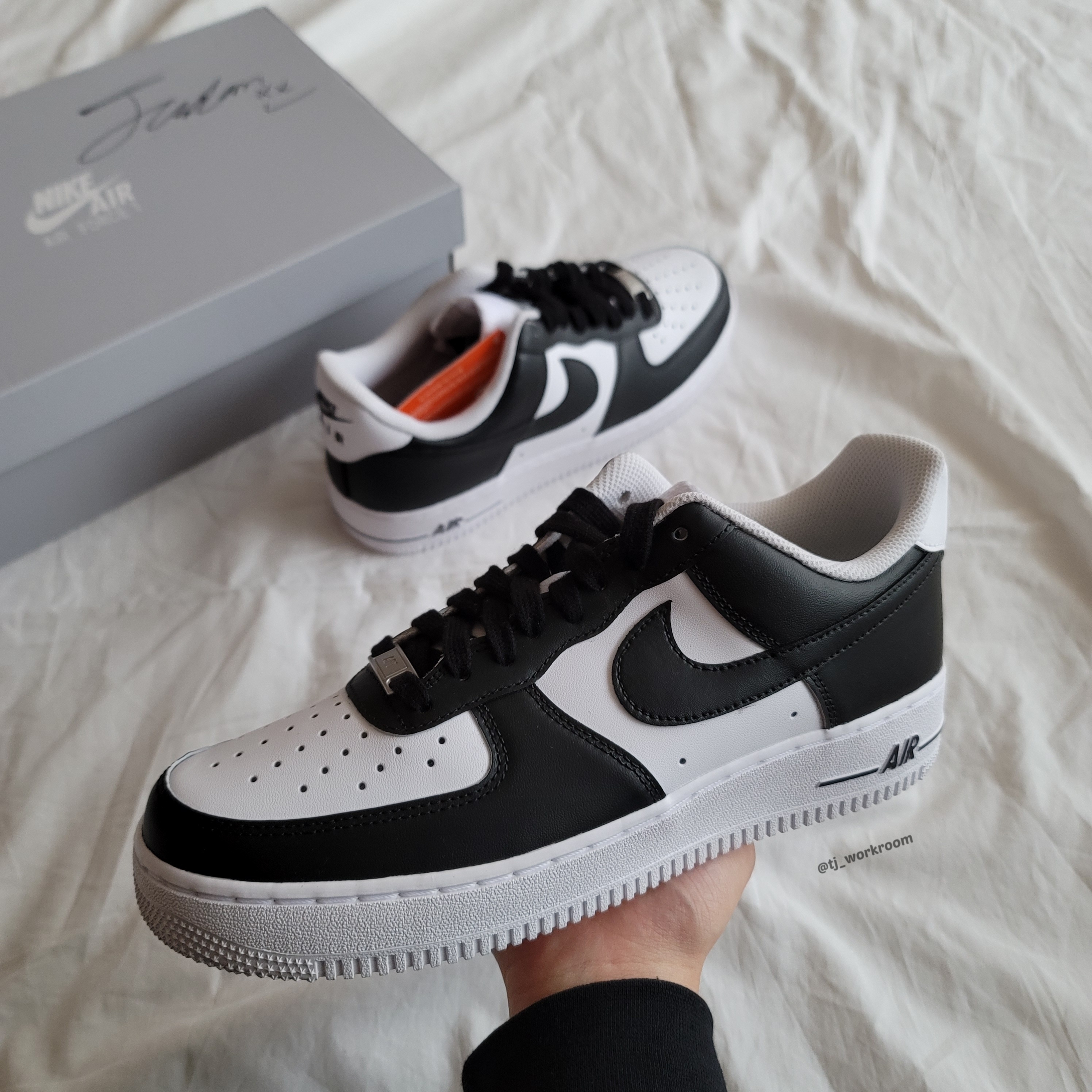 Nike Air Force 1 '07 Low White, (W) Nike Air Force 1 '07 Low White 착용 스타일 - 1