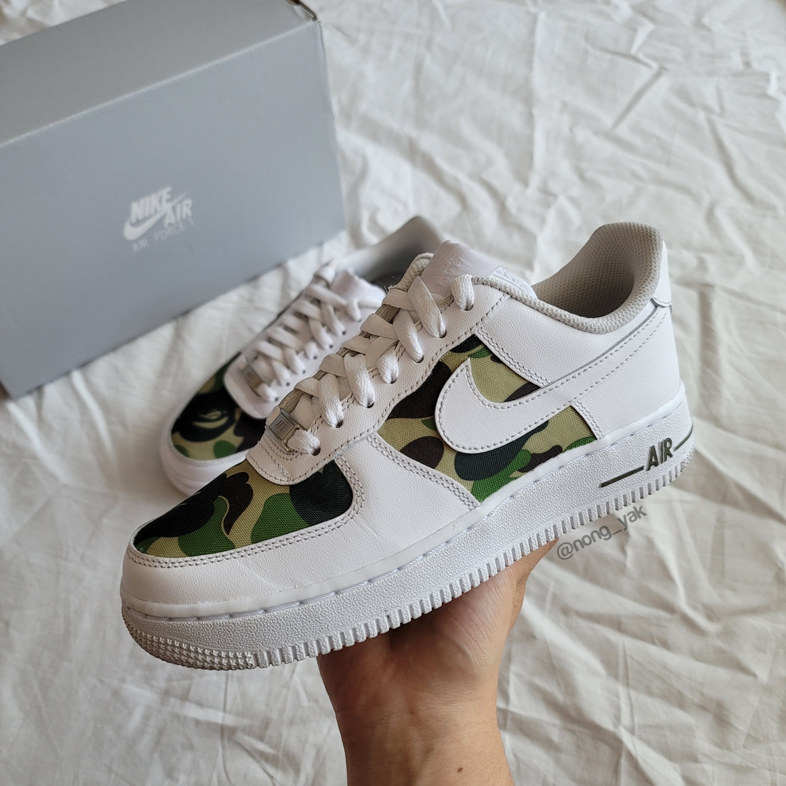 Nike Air Force 1 '07 Low White, (W) Nike Air Force 1 '07 Low White 착용 스타일 - 1
