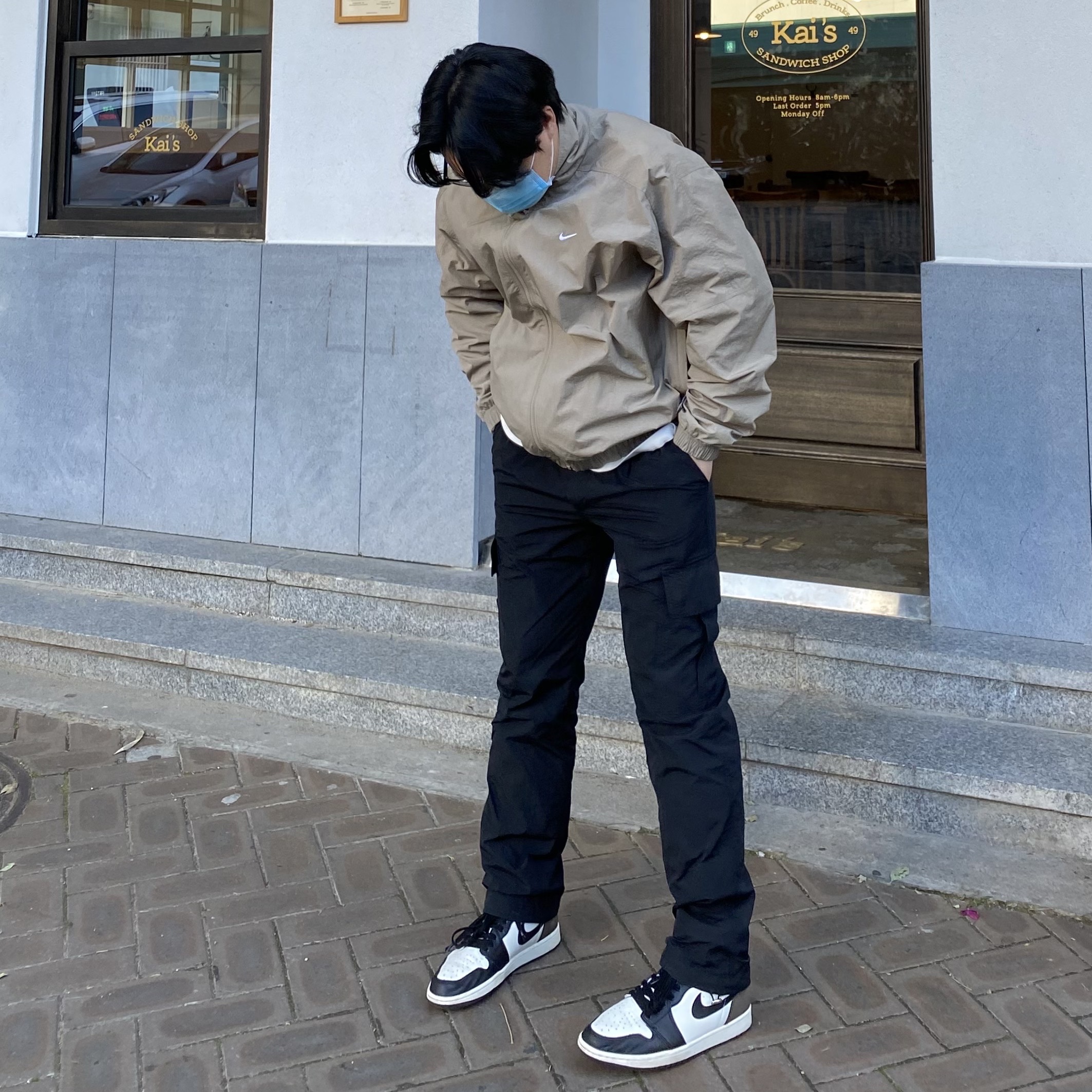 Jordan 1 Retro High OG Black Mocha 착용 스타일