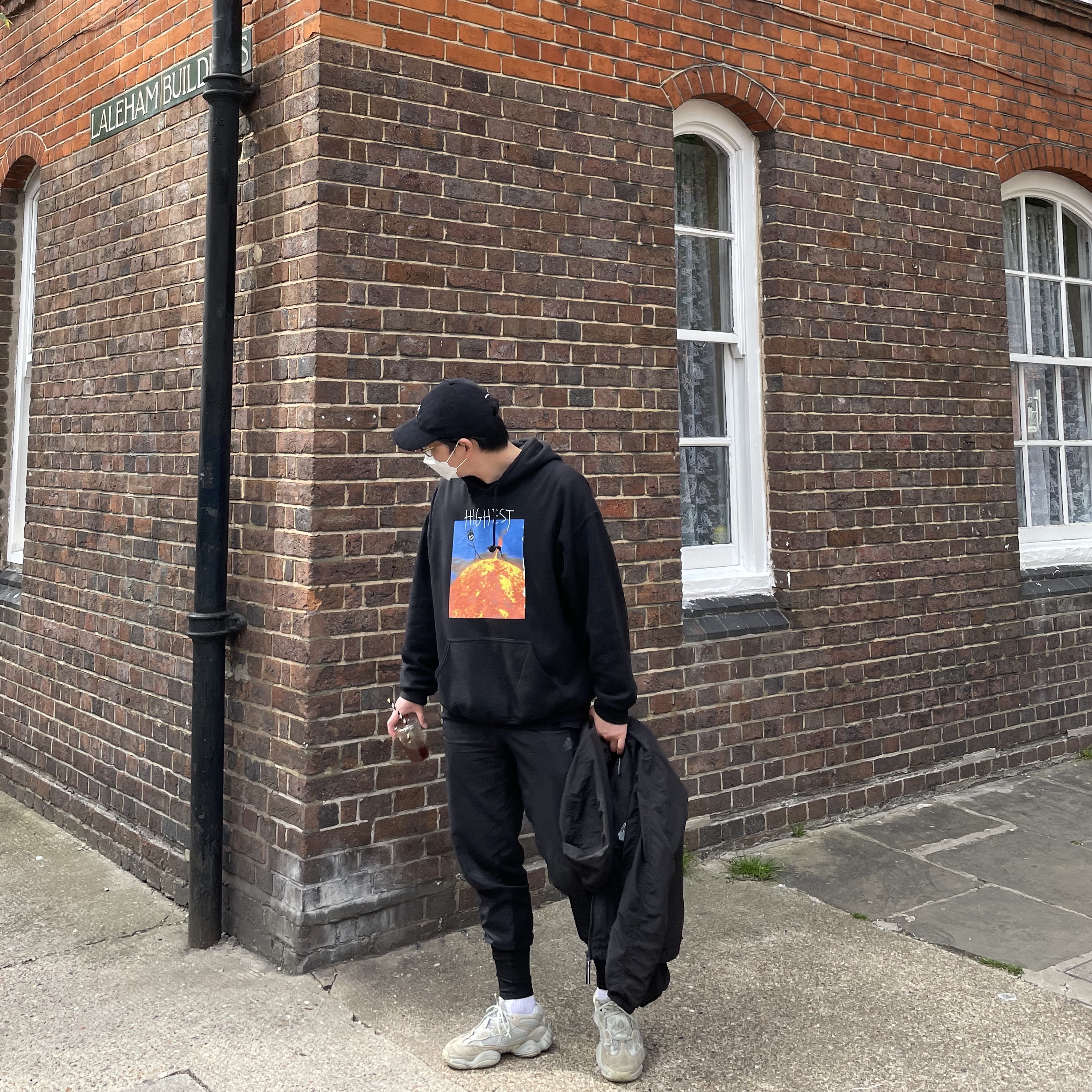 Palace x Reebok NPC 6-Panel Black - 21SS, Adidas Yeezy 500 Salt 착용 스타일