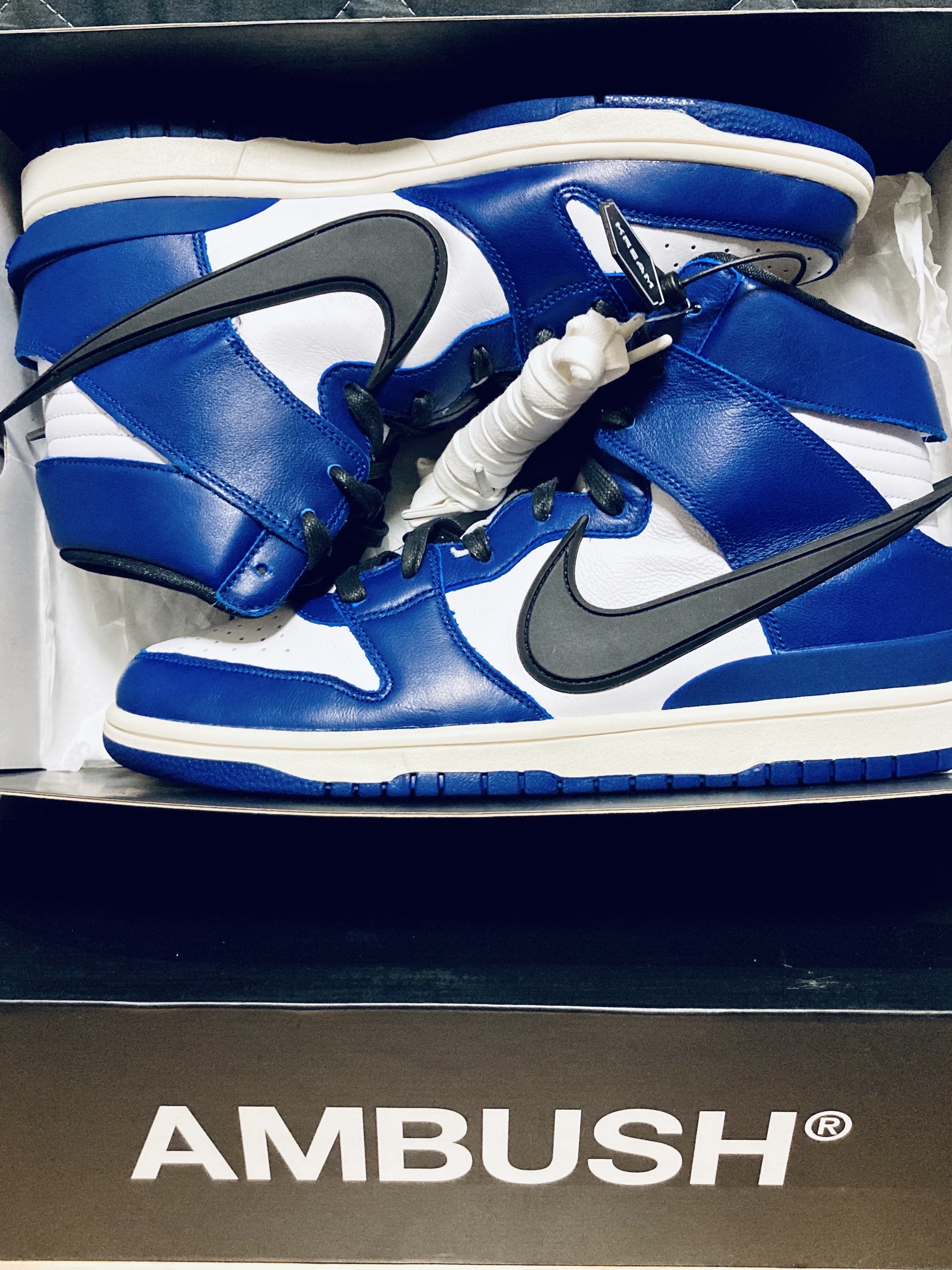 Nike x Ambush Dunk High Deep Royal Blue 착용 스타일 - 3