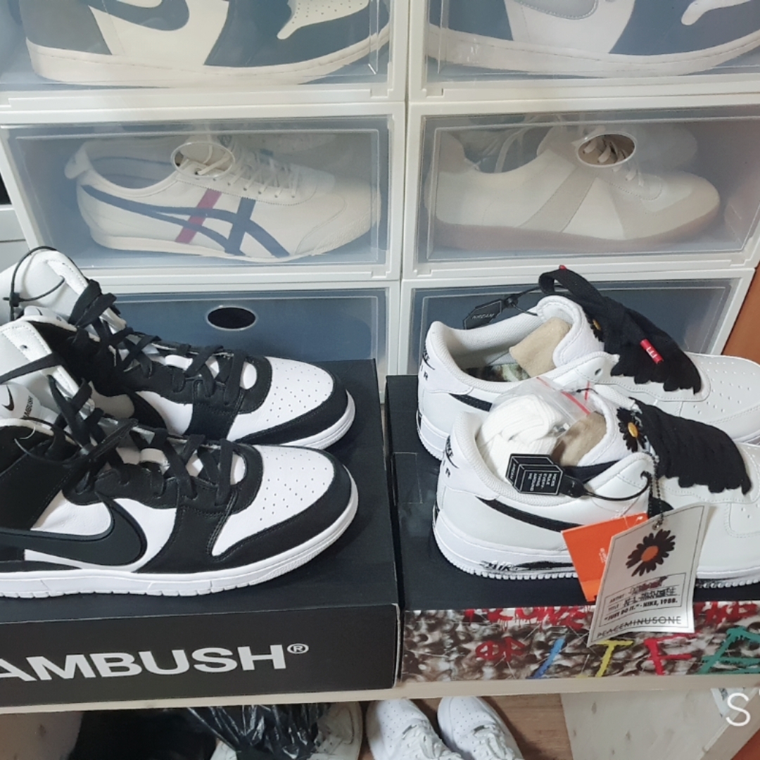 Nike x Peaceminusone Air Force 1 Low Para-Noise 2.0, Nike x Ambush Dunk High Black 착용 스타일 - 2