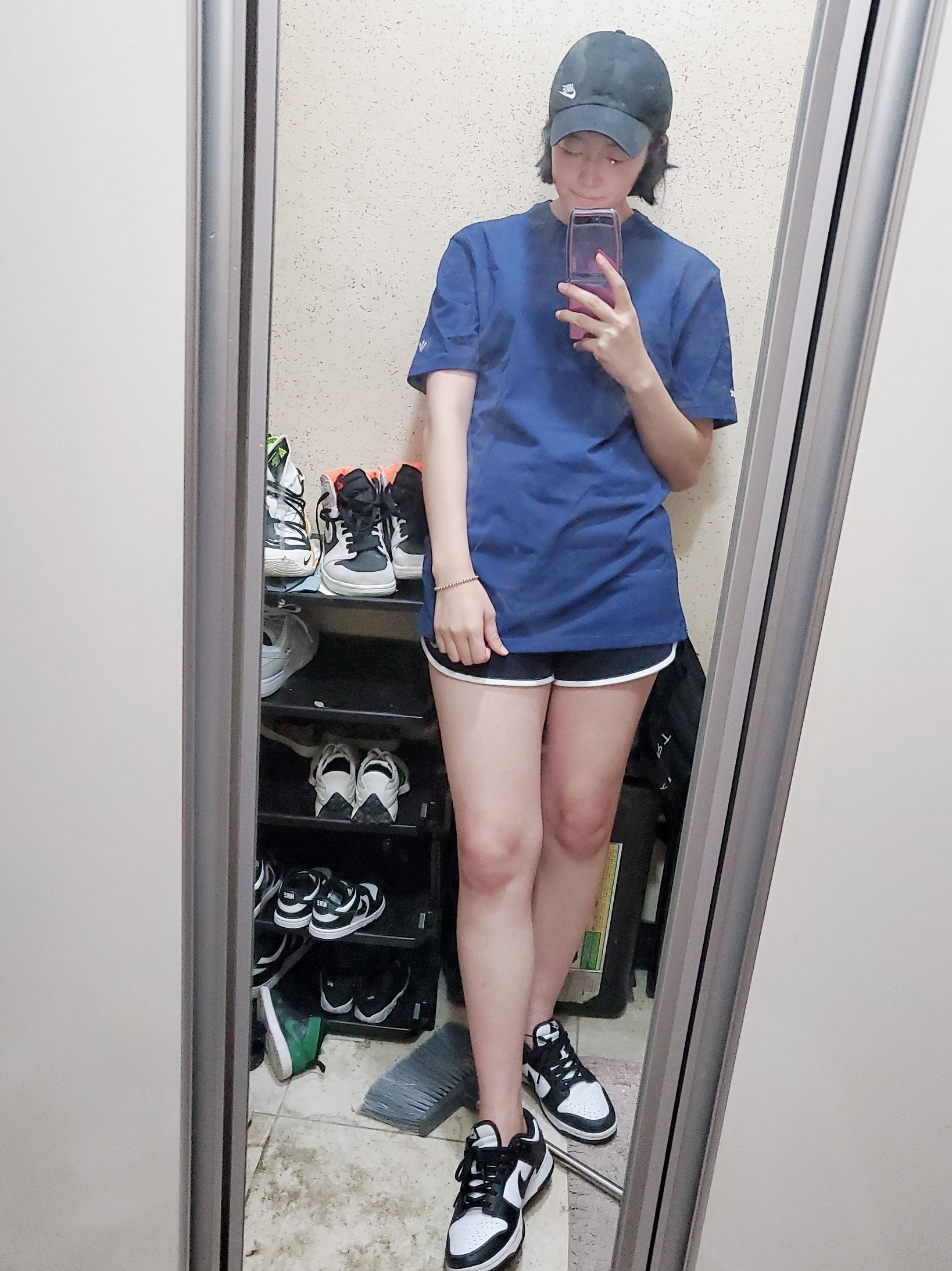 Nike x Drake Nocta Cardinal Stock Essential T-Shirt Navy - Asia 착용 스타일
