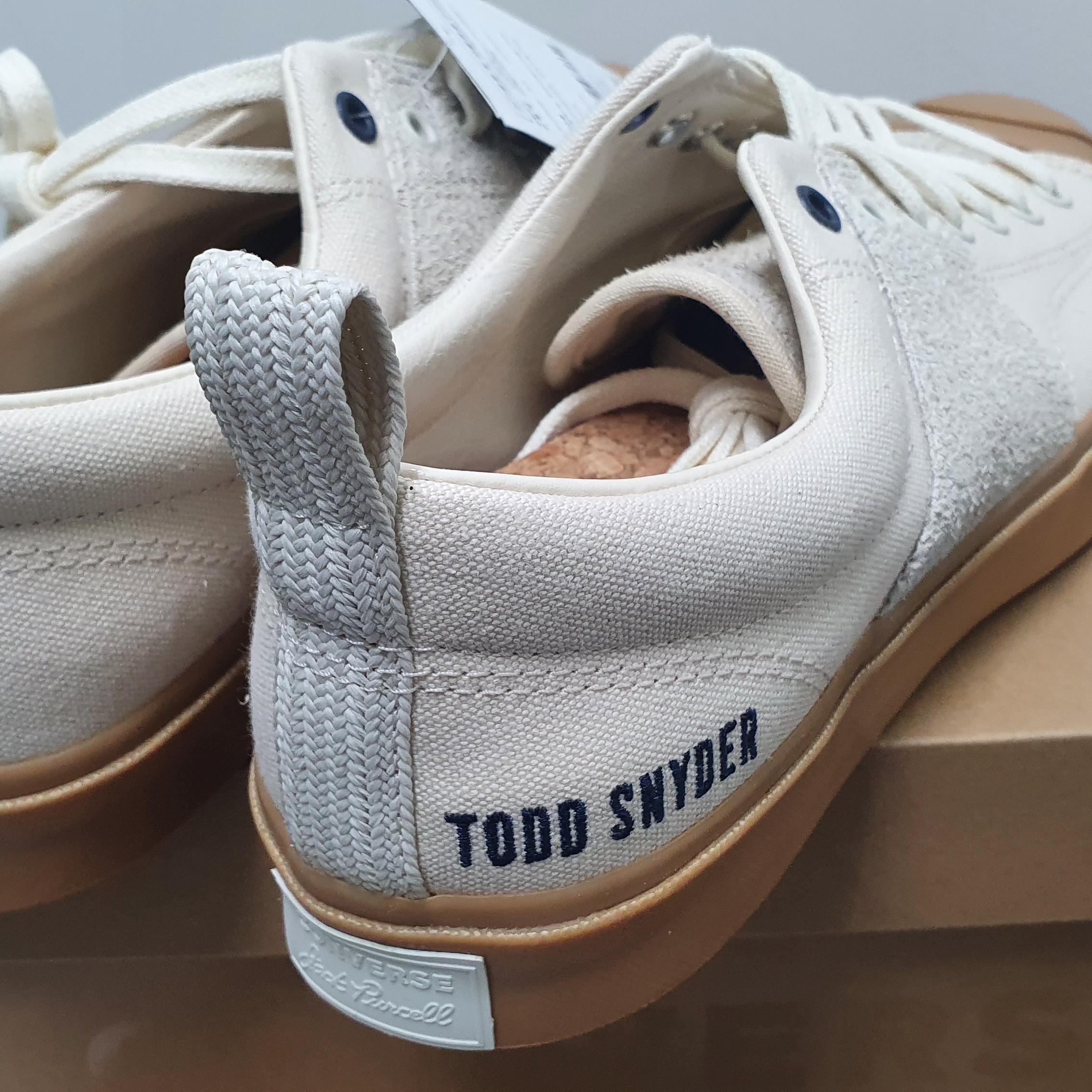 Converse x Todd Snyder Jack Purcell Ox Egret 착용 스타일 - 2