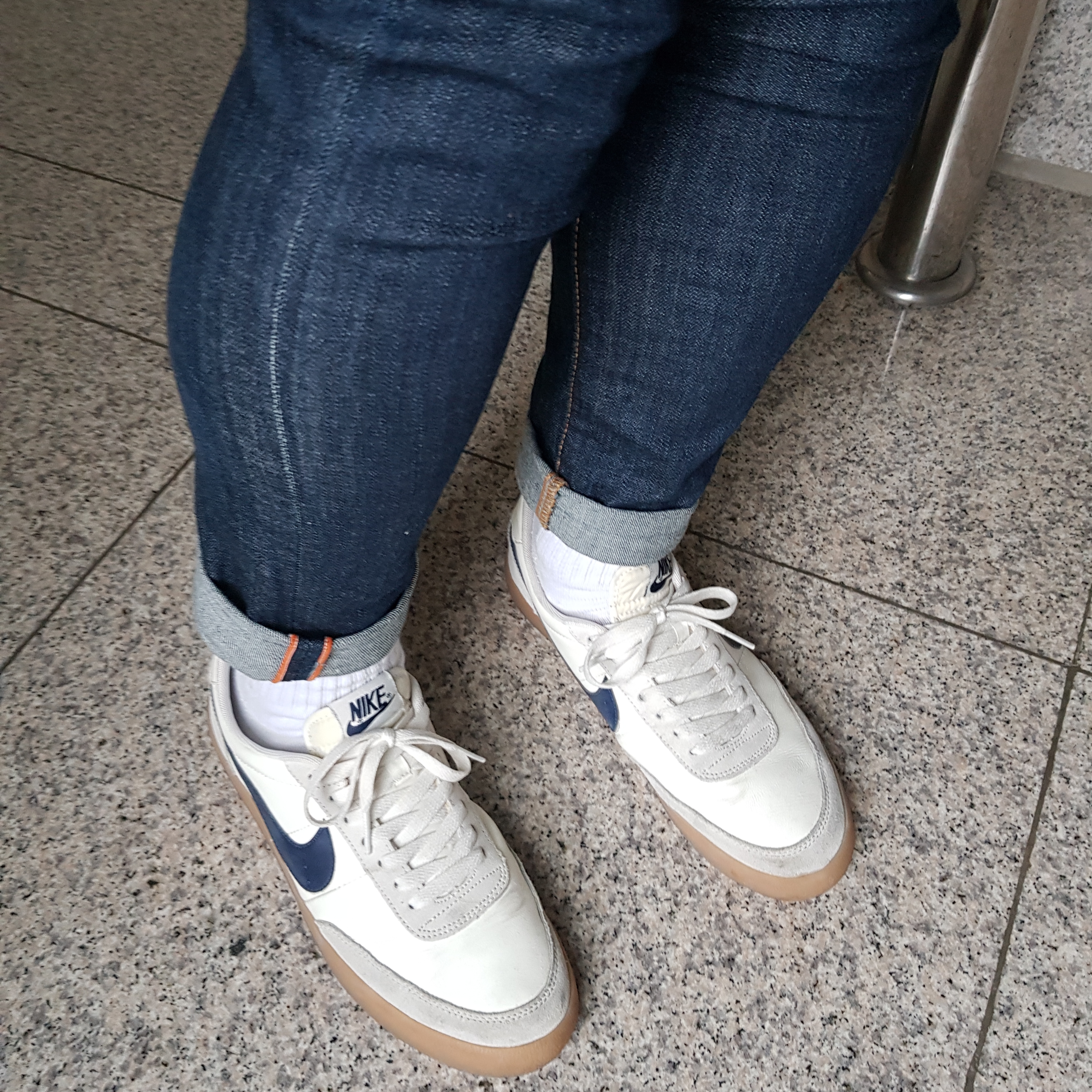 Nike x J.Crew Killshot 2 Sail Midnight Navy 착용 스타일 - 1