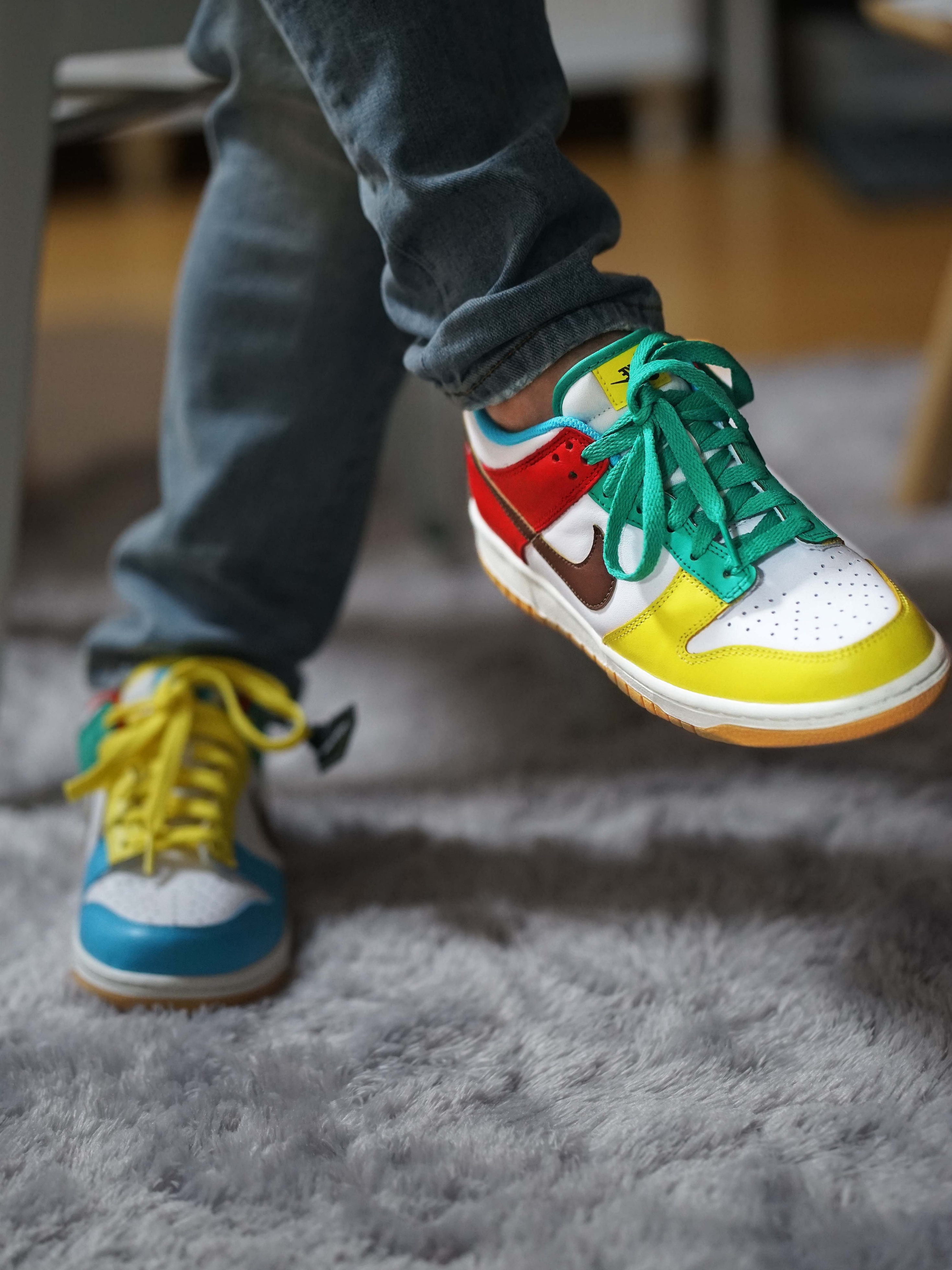 (GS) Nike Dunk Low SE Free.99 White, Nike Dunk Low SE Free.99 White 착용 스타일 - 3