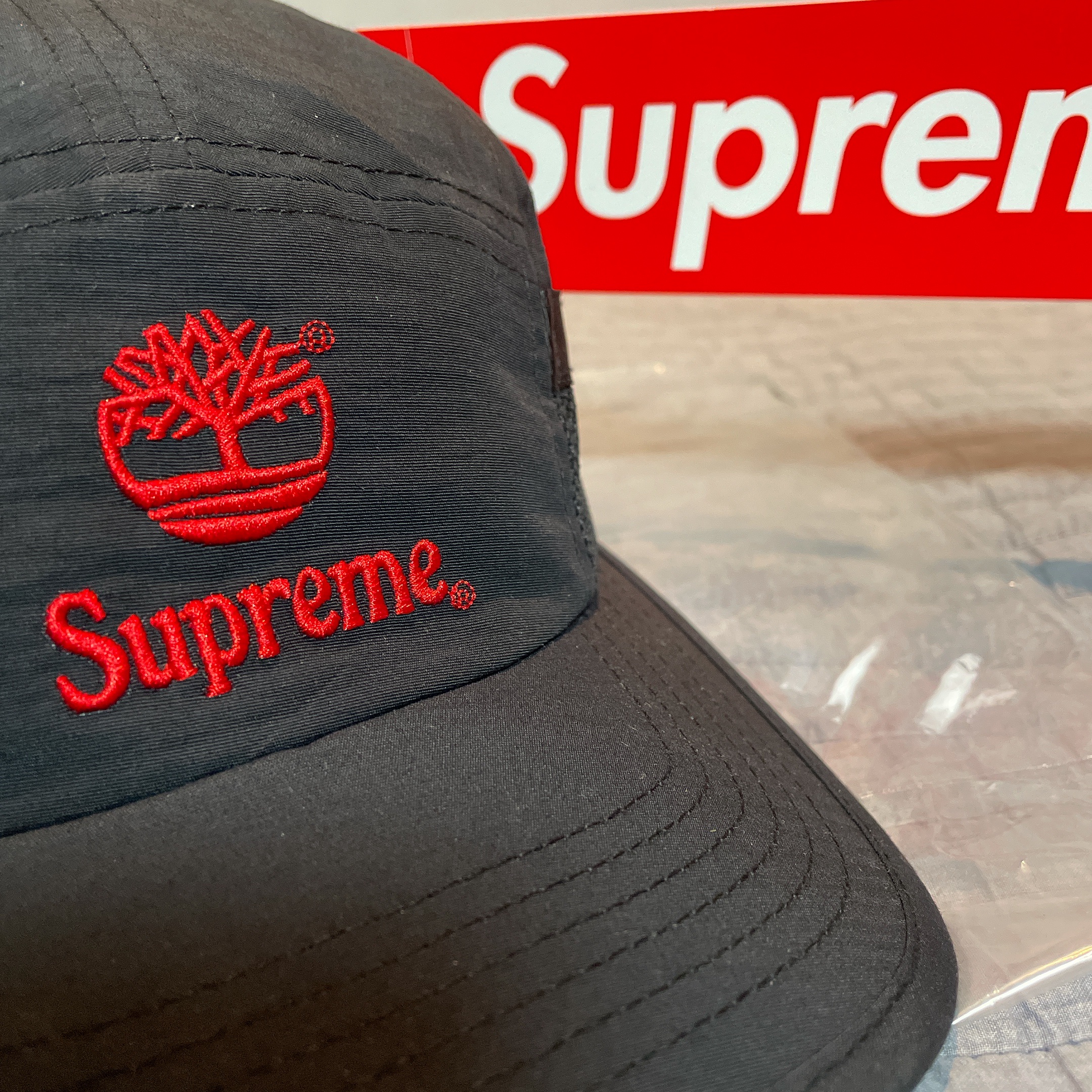 Supreme x Timberland Camp Cap Black - 21SS 착용 스타일