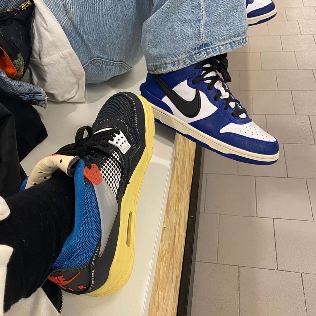 Nike x Ambush Dunk High Deep Royal Blue 착용 스타일 - 3