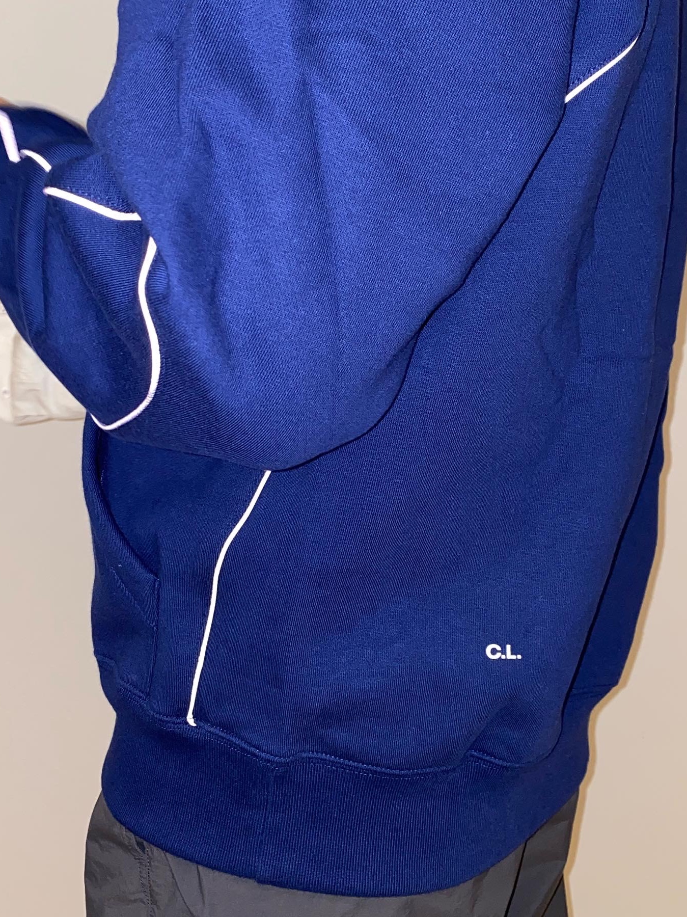 Nike x Drake Nocta Cardinal Stock Essential Hoodie Navy - Asia 착용 스타일 - 4