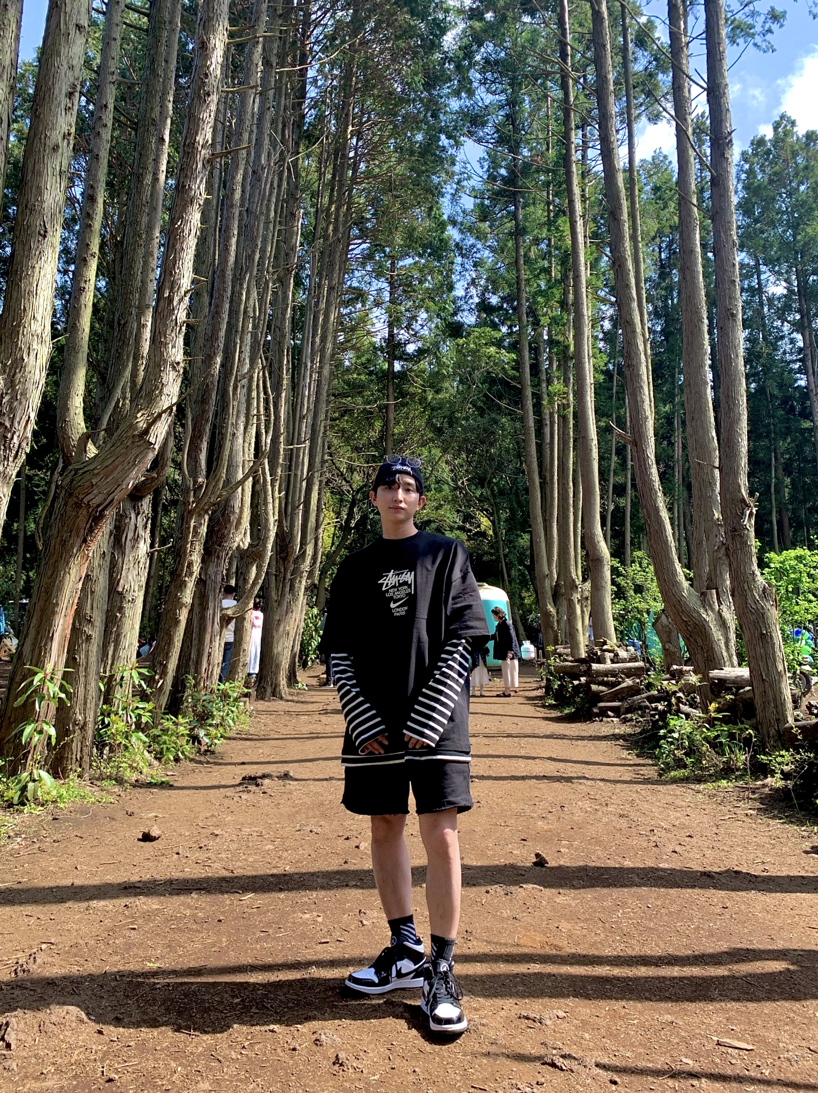 Nike x Stussy WT T-Shirt Black - US/EU, Nike x Stussy Cuff Beanie Black 착용 스타일