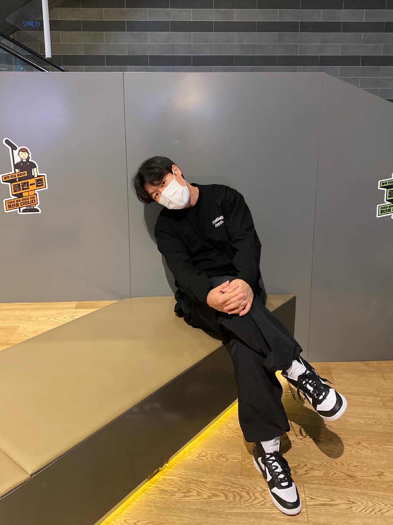 Nike x Ambush Dunk High Black 착용 스타일 - 1
