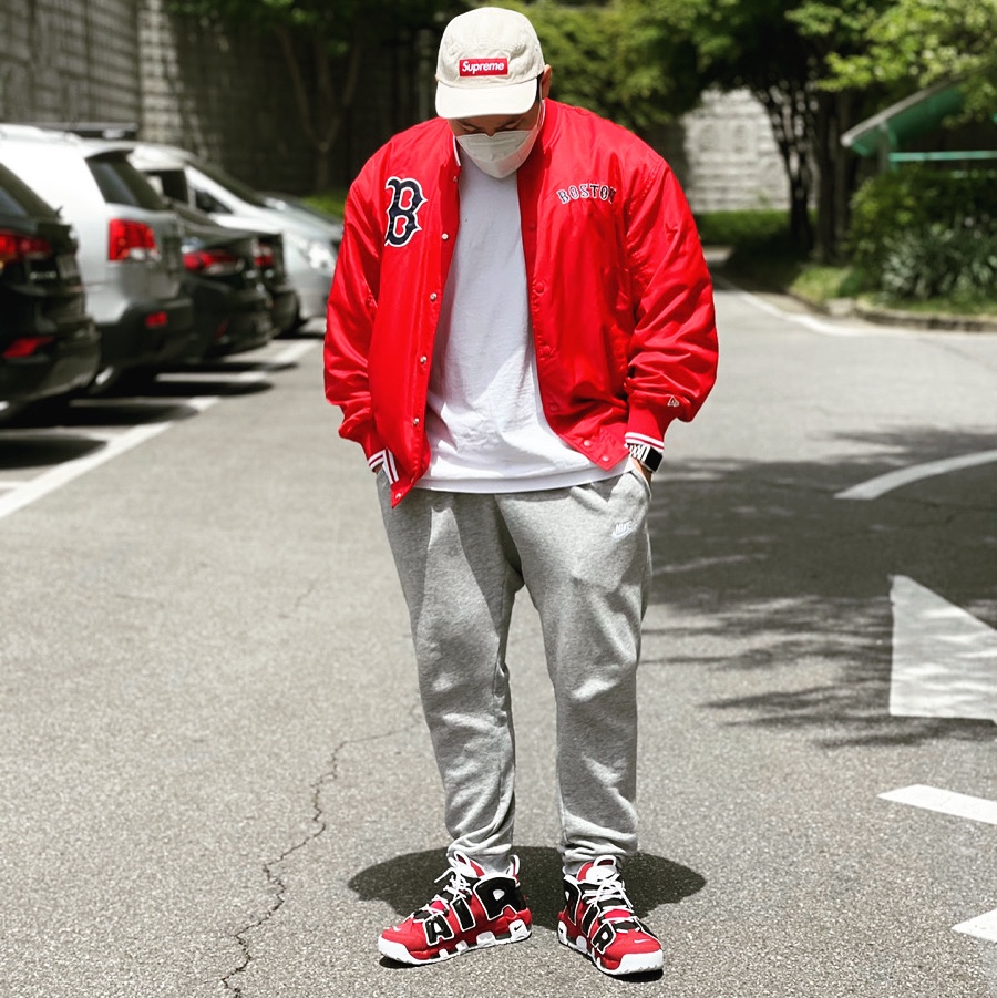 Nike Air More Uptempo 96 Bulls 2021 착용 스타일