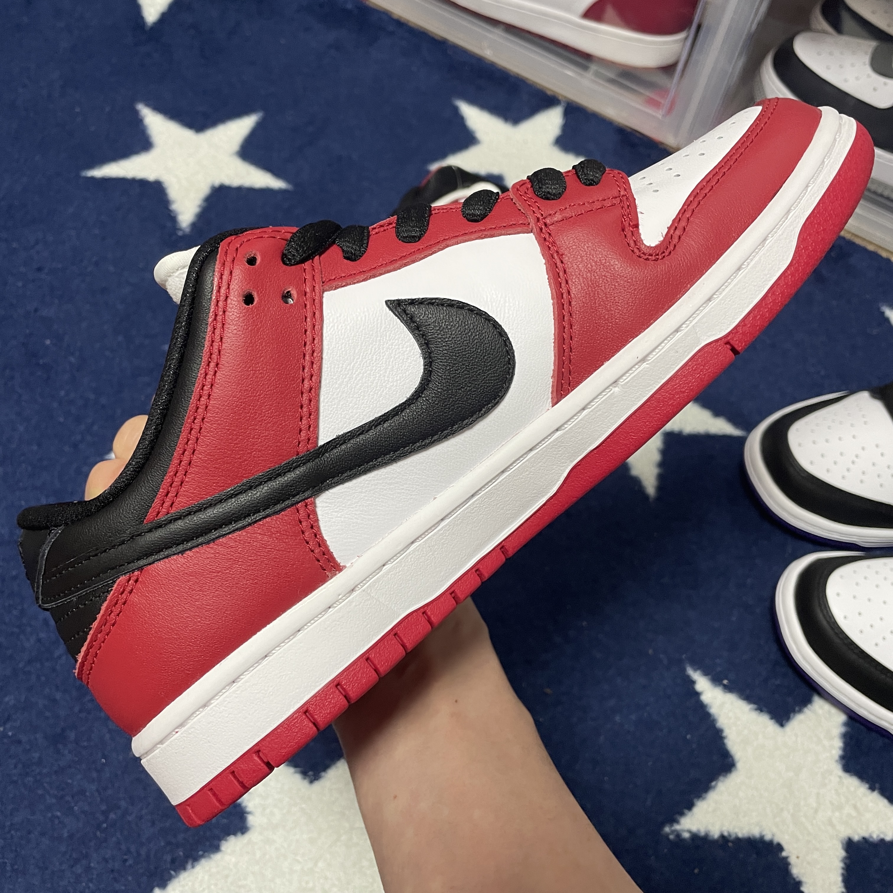Nike SB Dunk Low Pro Chicago 착용 스타일 - 3