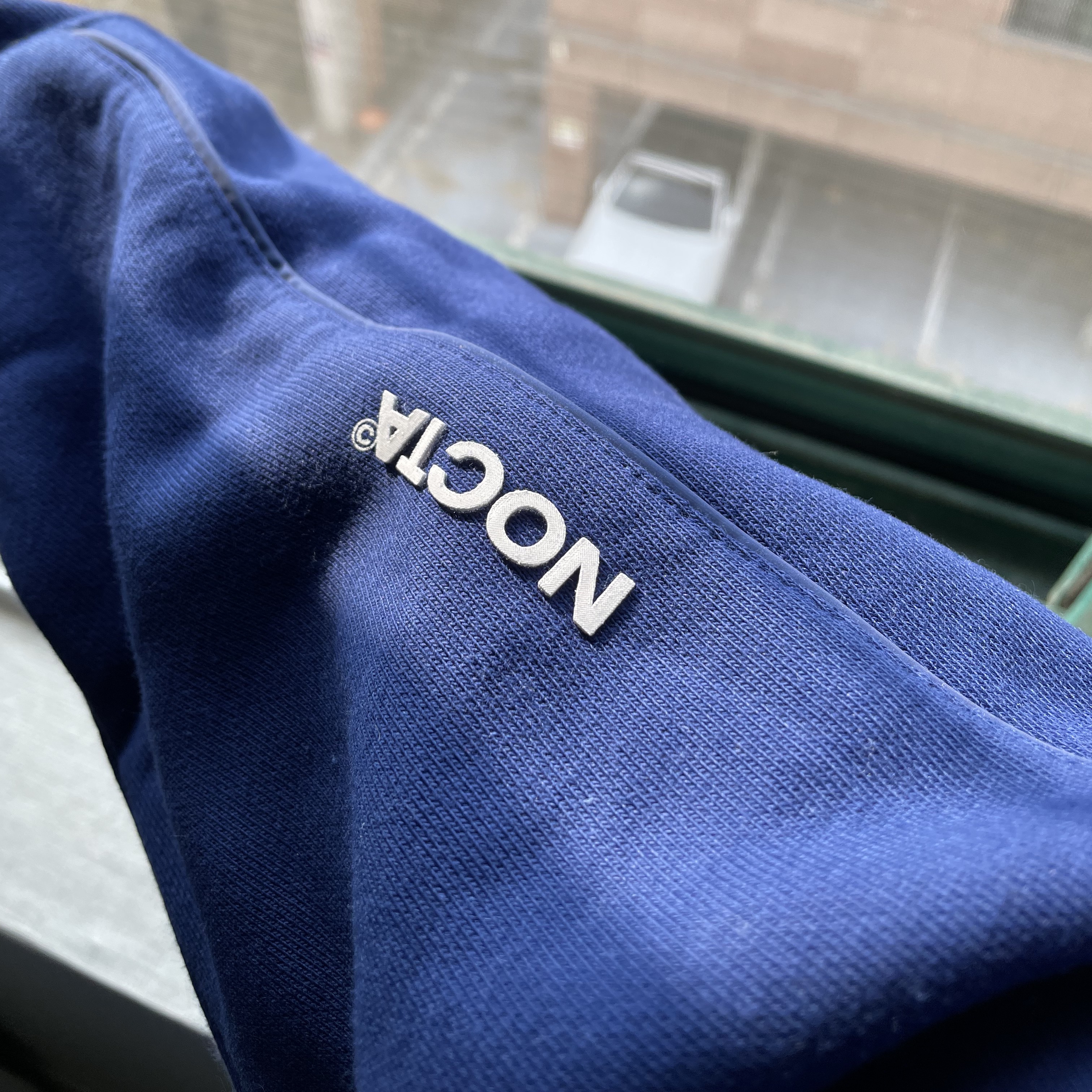 Nike x Drake Nocta Cardinal Stock Essential Hoodie Navy - Asia 착용 스타일