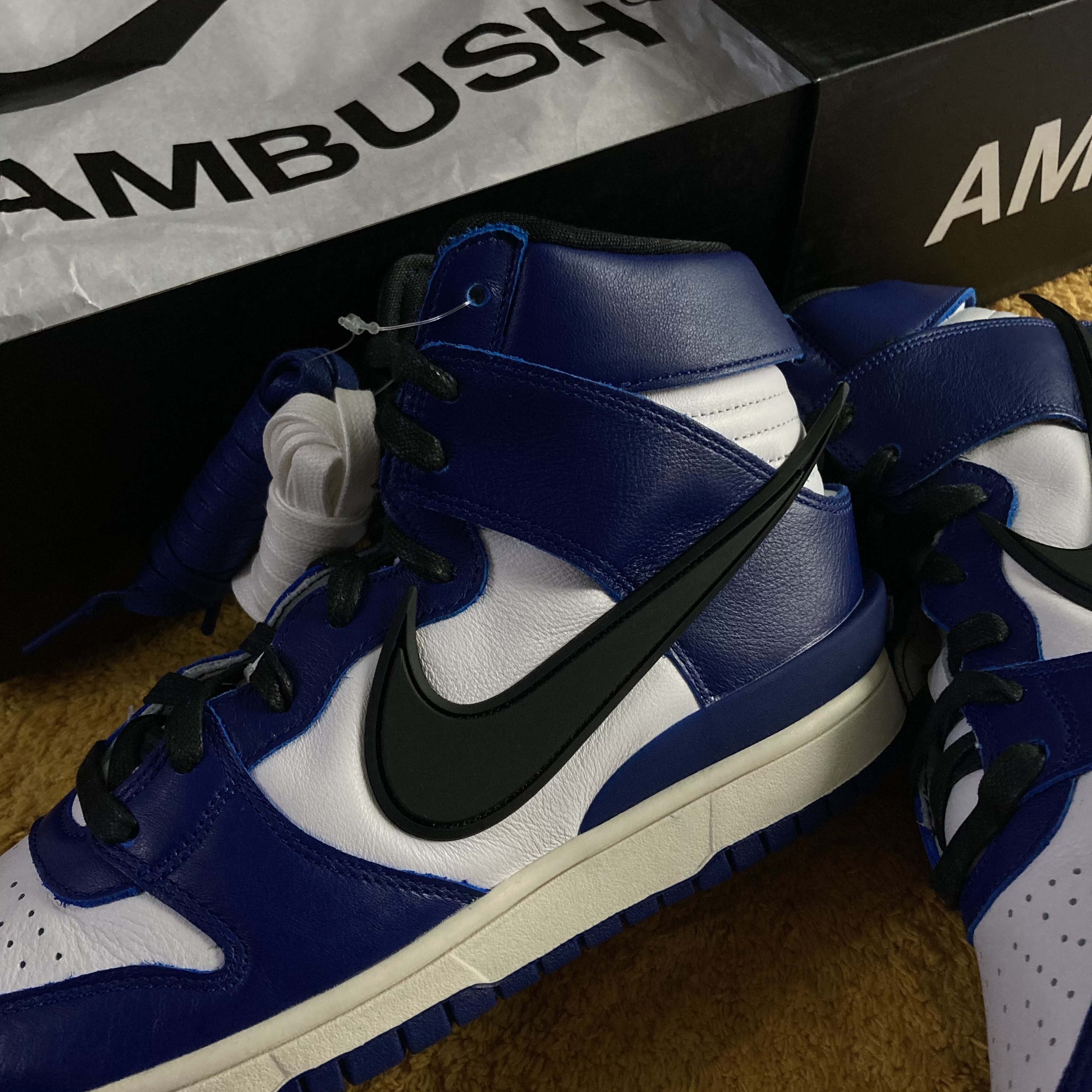 Nike x Ambush Dunk High Deep Royal Blue 착용 스타일
