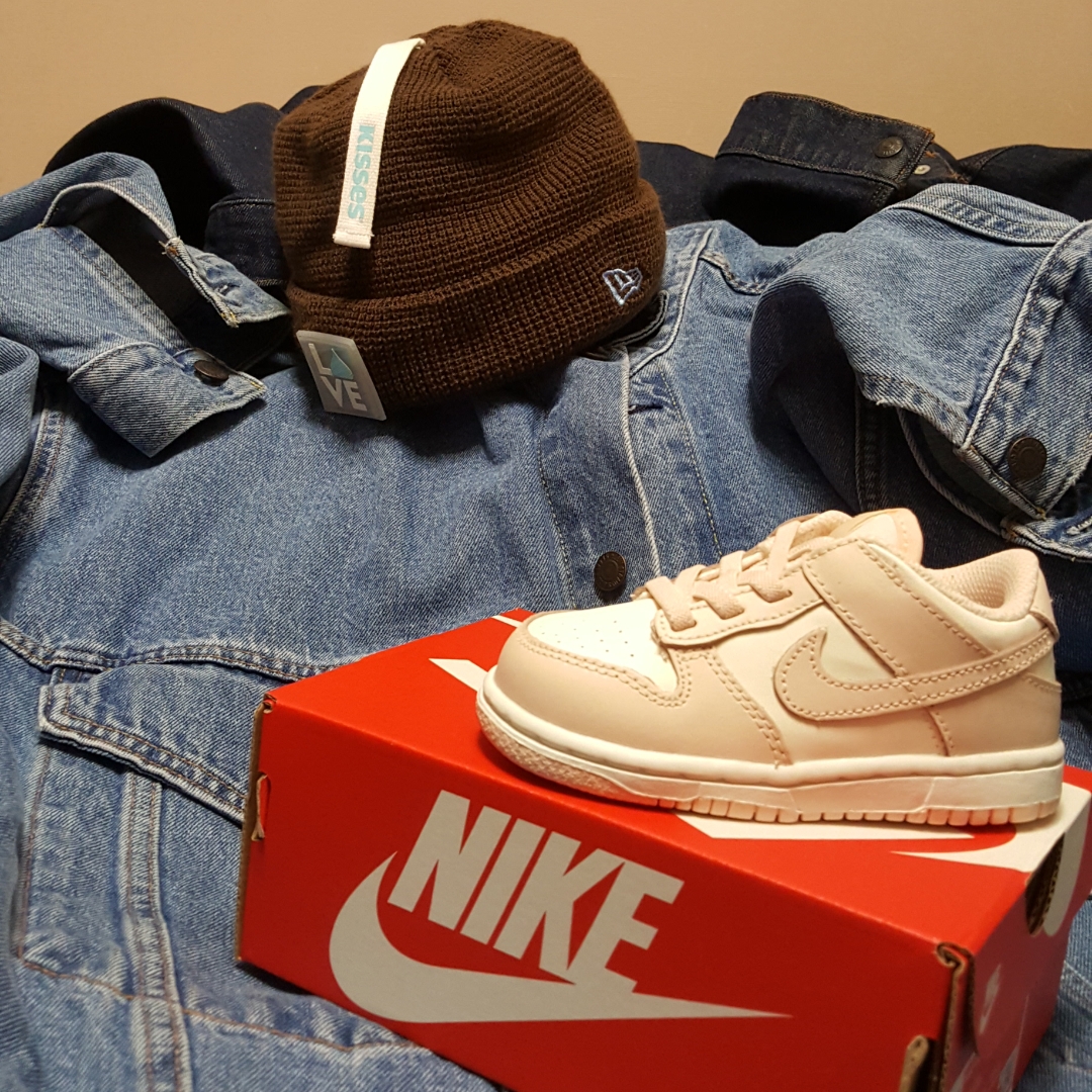 (W) Nike Dunk Low Orange Pearl, (PS) Nike Dunk Low Orange Pearl 착용 스타일 - 1