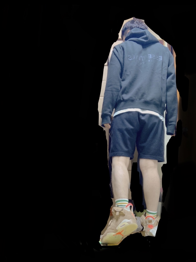 Essentials Pull-Over Hoodie Black - 21SS, Jordan 6 x Travis Scott Retro SP British Khaki 착용 스타일 - 2
