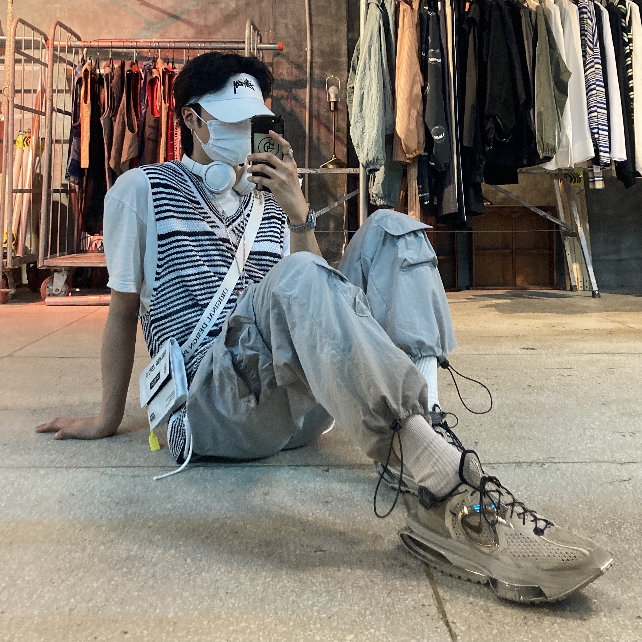 Nike x Matthew M Williams Zoom 004 Stone 착용 스타일